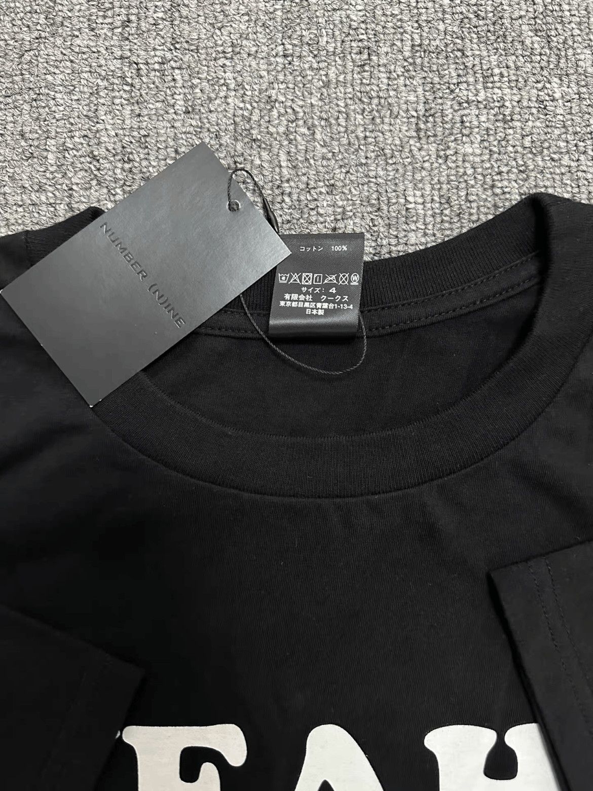 Number (N)ine Number (N)ine Sz 4 Number Nine 03SS Slogan Tee-2506 Size US XL / EU 56 / 4 - 6 Thumbnail