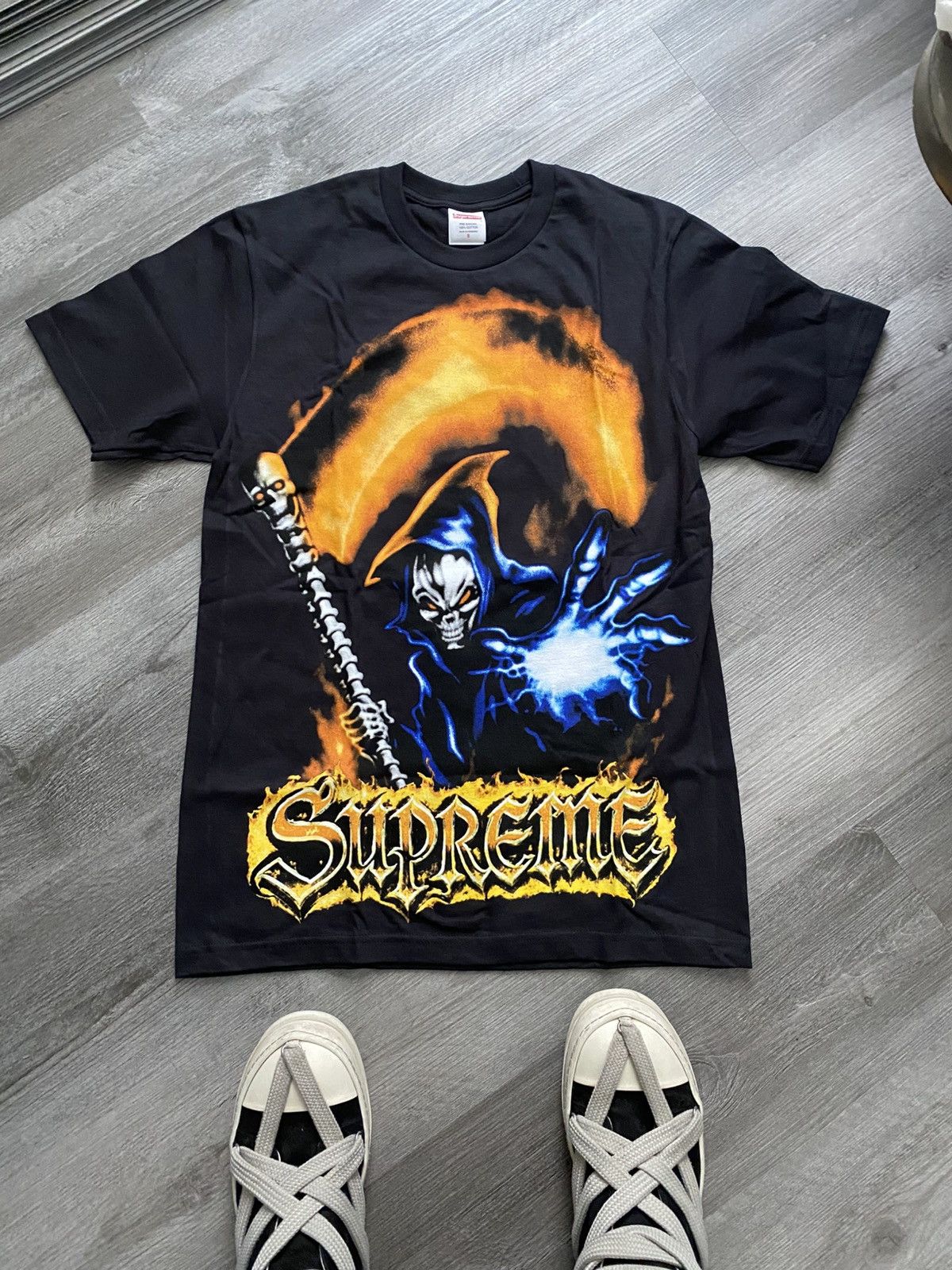 Supreme Supreme x Art Dealer Snowman Graphic Tee Black | Grailed