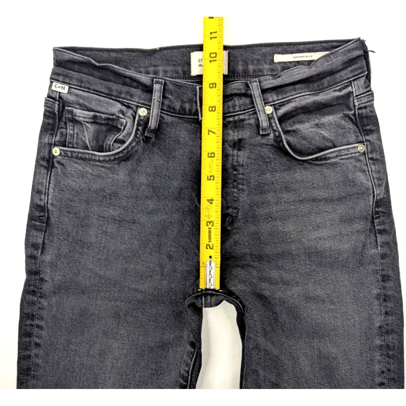 Citizens Of Humanity Citizens of Humanity Emmanuelle Slim Bootcut Jeans Women 27x30 Denim Stretch Black 5-Pocket Zipper Button Mid Rise Vintage: No Size 27" / US 4 / IT 40 - 4 Thumbnail