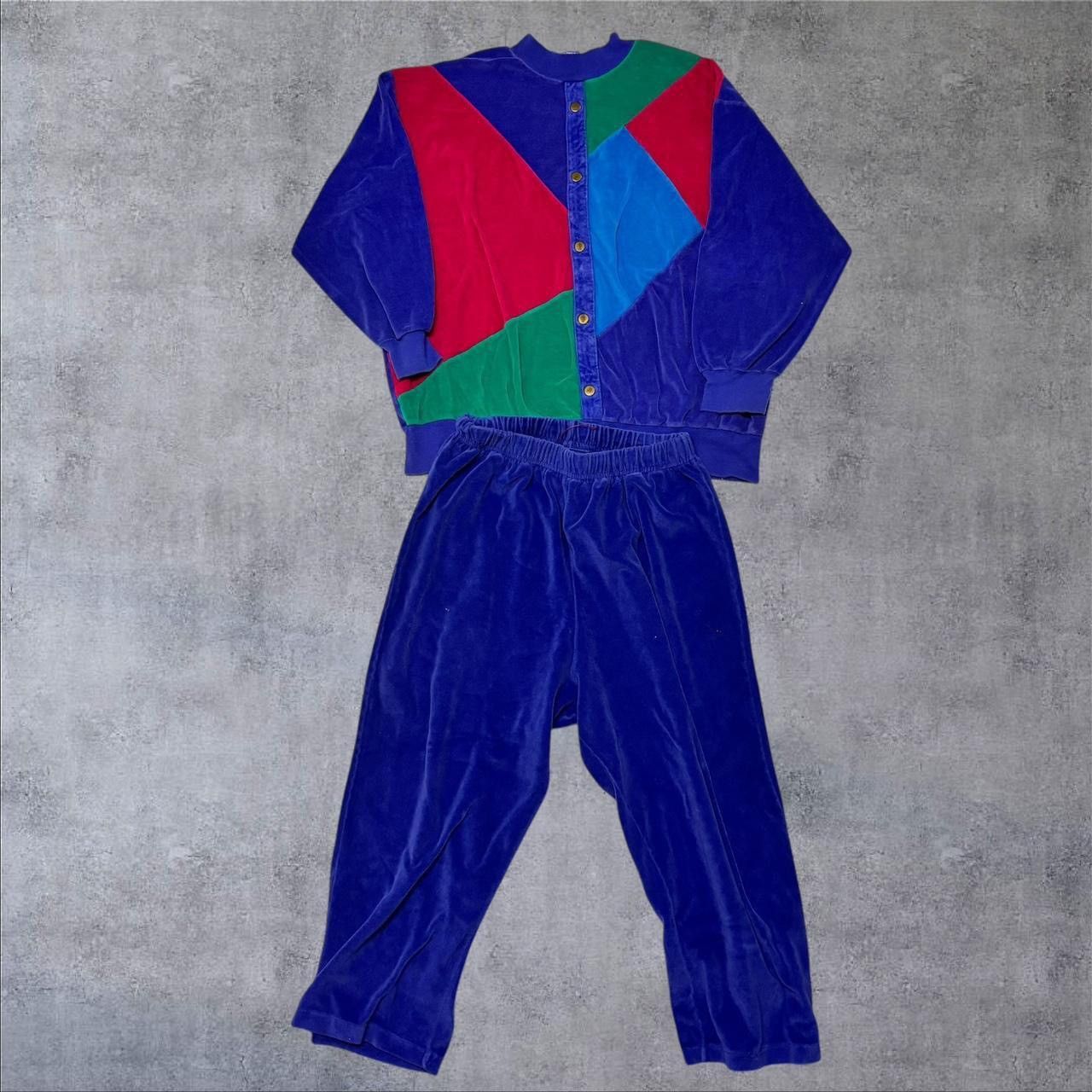 Vintage Vintage Velour Tracksuit Size XL / US 12-14 / IT 48-50 - 1 Thumbnail