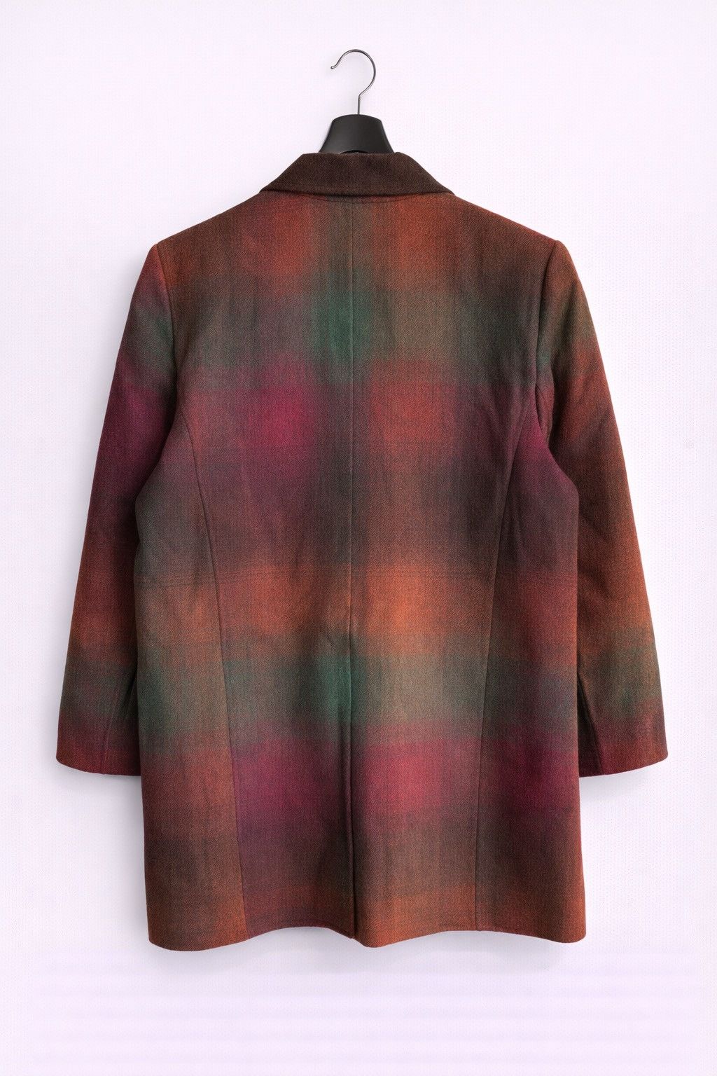 Japanese Brand Vintage St. AJMELDA Elegant Design Plaid Wool Coat Japanese Size L / US 10 / IT 46 - 2 Thumbnail