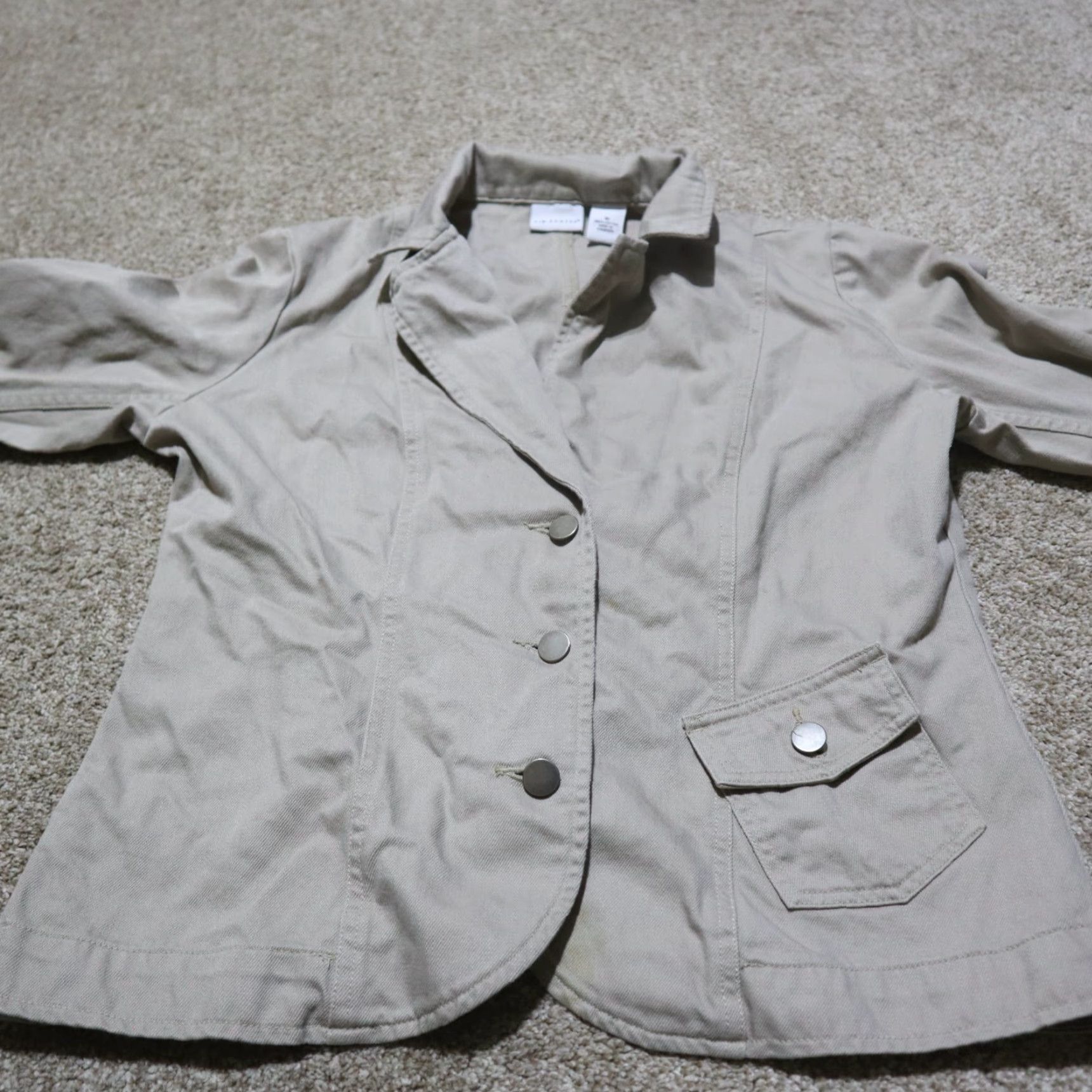 Vintage KIM ROGERS Brown Lightweight Button Jacket Coat Long Sleeve Womens Size M Medium Coat Womens M Brown Lightweight Button Jacket Coat Long Sleeve 90s? Size M / US 6-8 / IT 42-44 - 4 Thumbnail