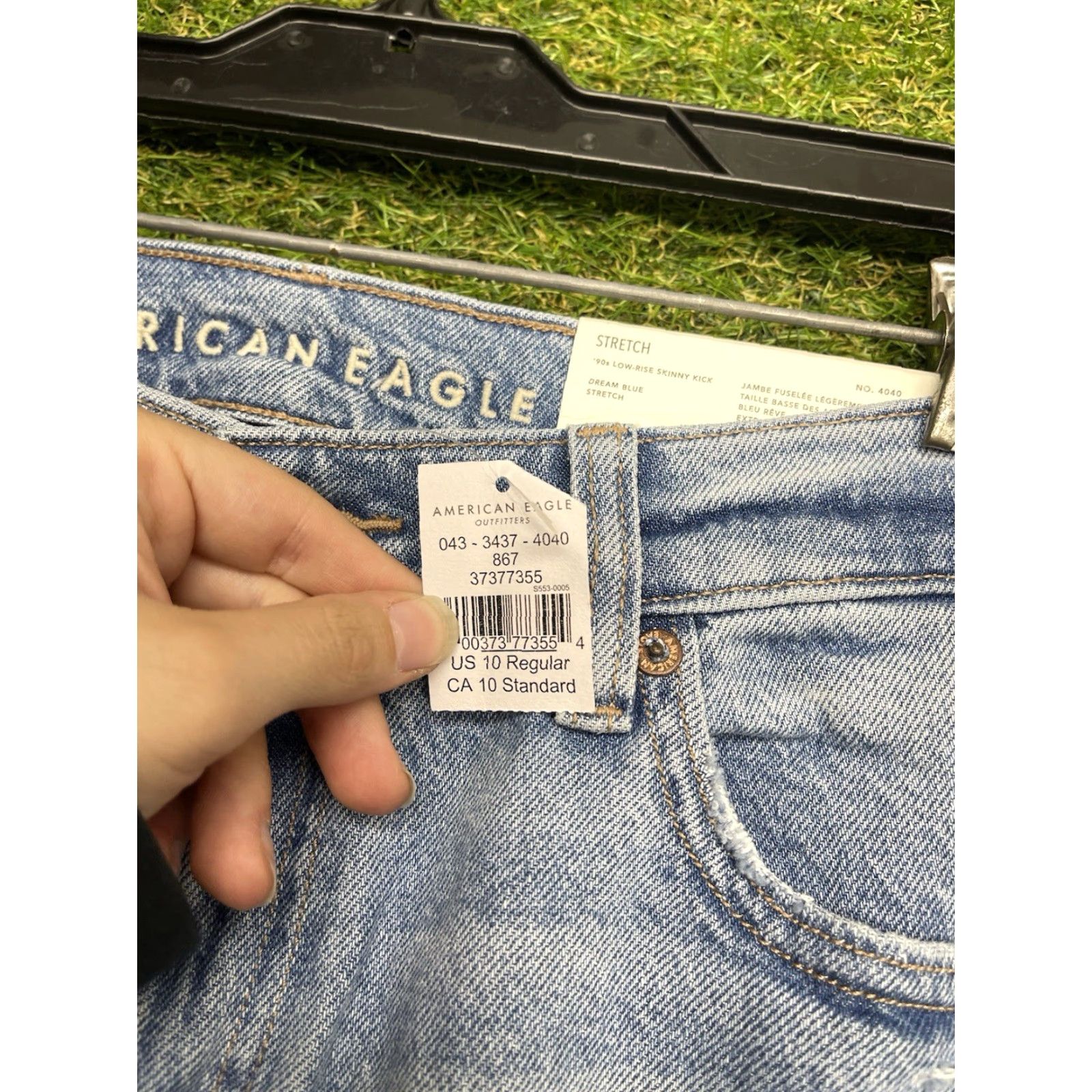 American Eagle Outfitters VINTAGE American Eagle Outfitters Jeans Women 10 Skinny Kick Denim 31x31 NWT Blue 90s Modern Size 32" / US 10 / IT 46 - 7 Thumbnail
