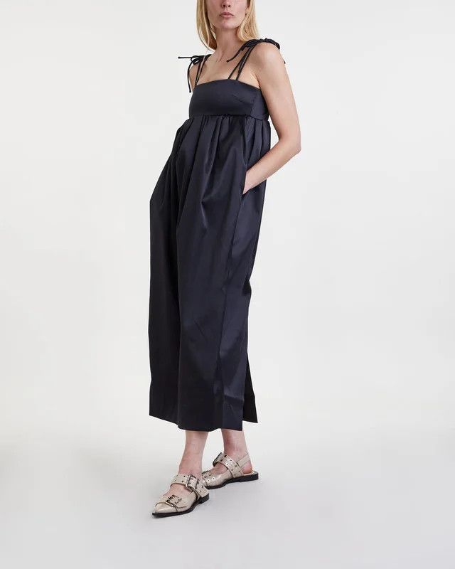 Ganni Ganni Double Satin String Long Dress F8582 Dress Size M / US 6-8 / IT 42-44 - 1 Thumbnail