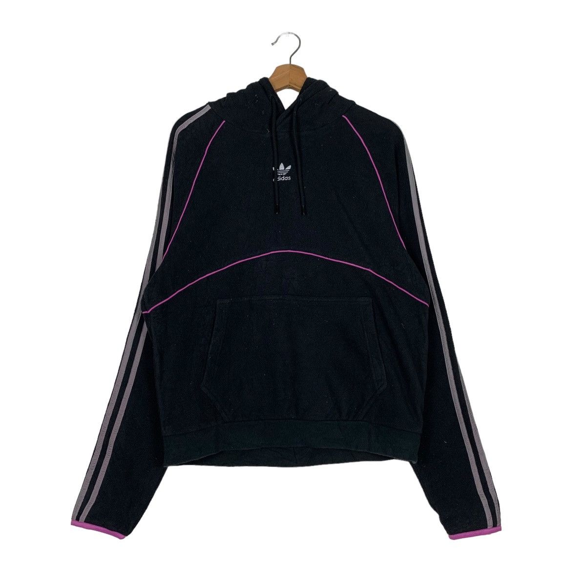 Adidas ADIDAS Embroidery Center Logo Fleece Hoodies #0312-C14 Size US M / EU 48-50 / 2 - 1 Thumbnail