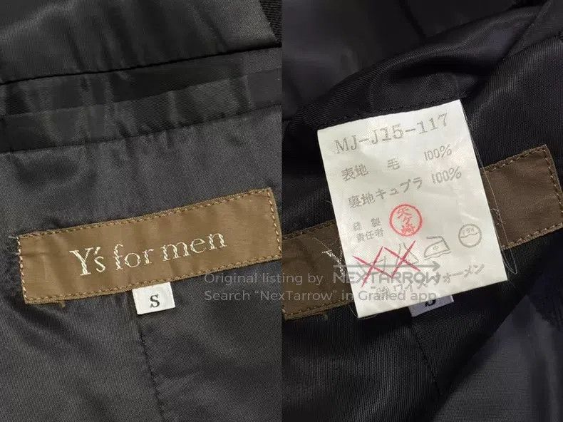 Yohji Yamamoto Yohji Yamamoto size s 98 SS irregular four button blazer Size 36S - 6 Thumbnail