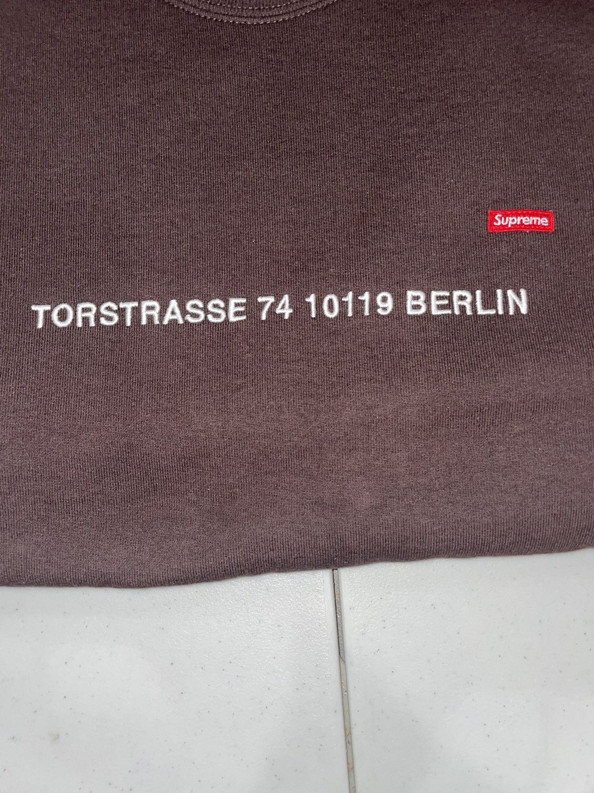 Supreme Supreme Small Box Logo Crewneck Berlin Exclusive | Grailed