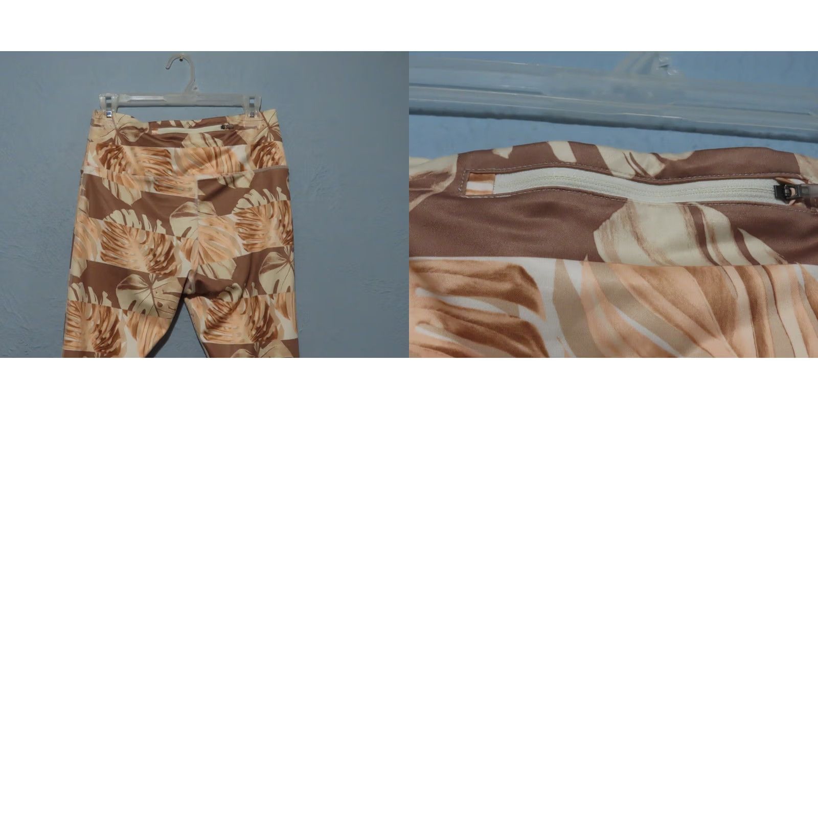 Nike Nike Dri-FIT Printed Cropped Running Leggings Women's L Pink Floral Cropped Skinny Pull On 28 in Inseam 20 in Size 36" / US 14 / IT 50 - 8 Thumbnail