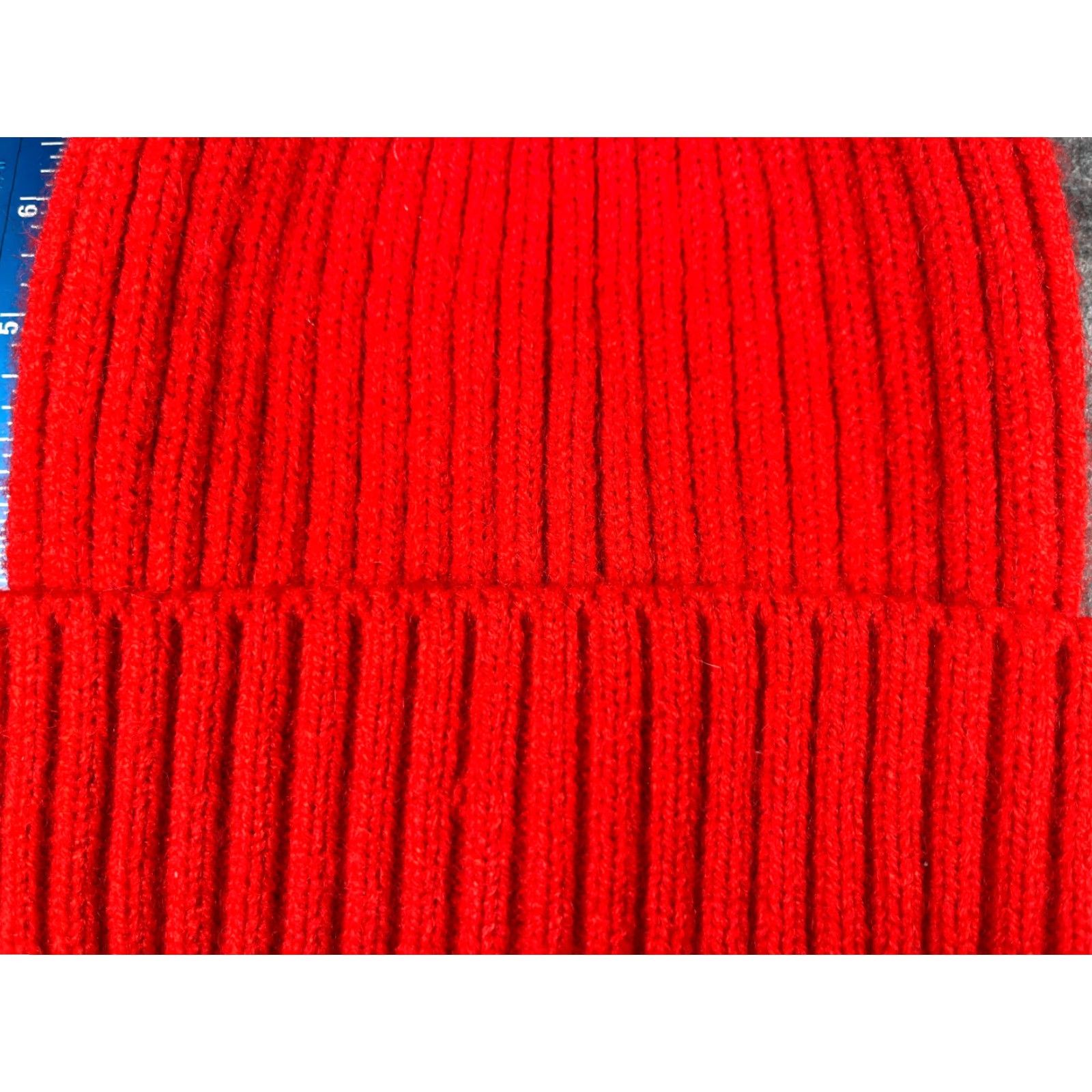 Brandy Melville Brandy Melville Beanie Toque Women One Size Red Ribbed Knit 100% Acrylic Ski Hat/Cap Warm Winter Casual Travel Womens Size ONE SIZE - 2 Thumbnail