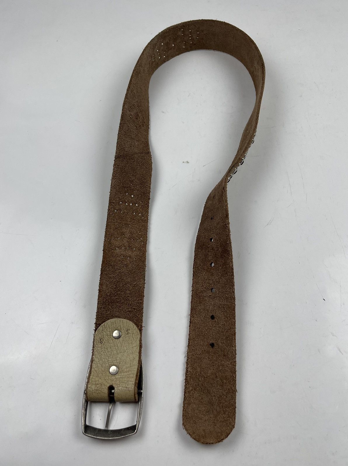 Japanese Brand × Seditionaries distressed studded leather belt tg2 Size 40 - 6 Thumbnail