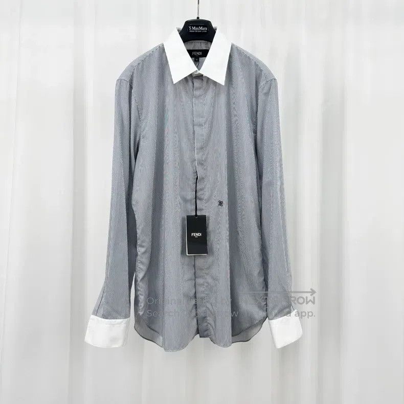 Fendi Fendi Embroidered Letter Stripe Shirt Size XS / US 0-2 / IT 36-38 - 1 Thumbnail