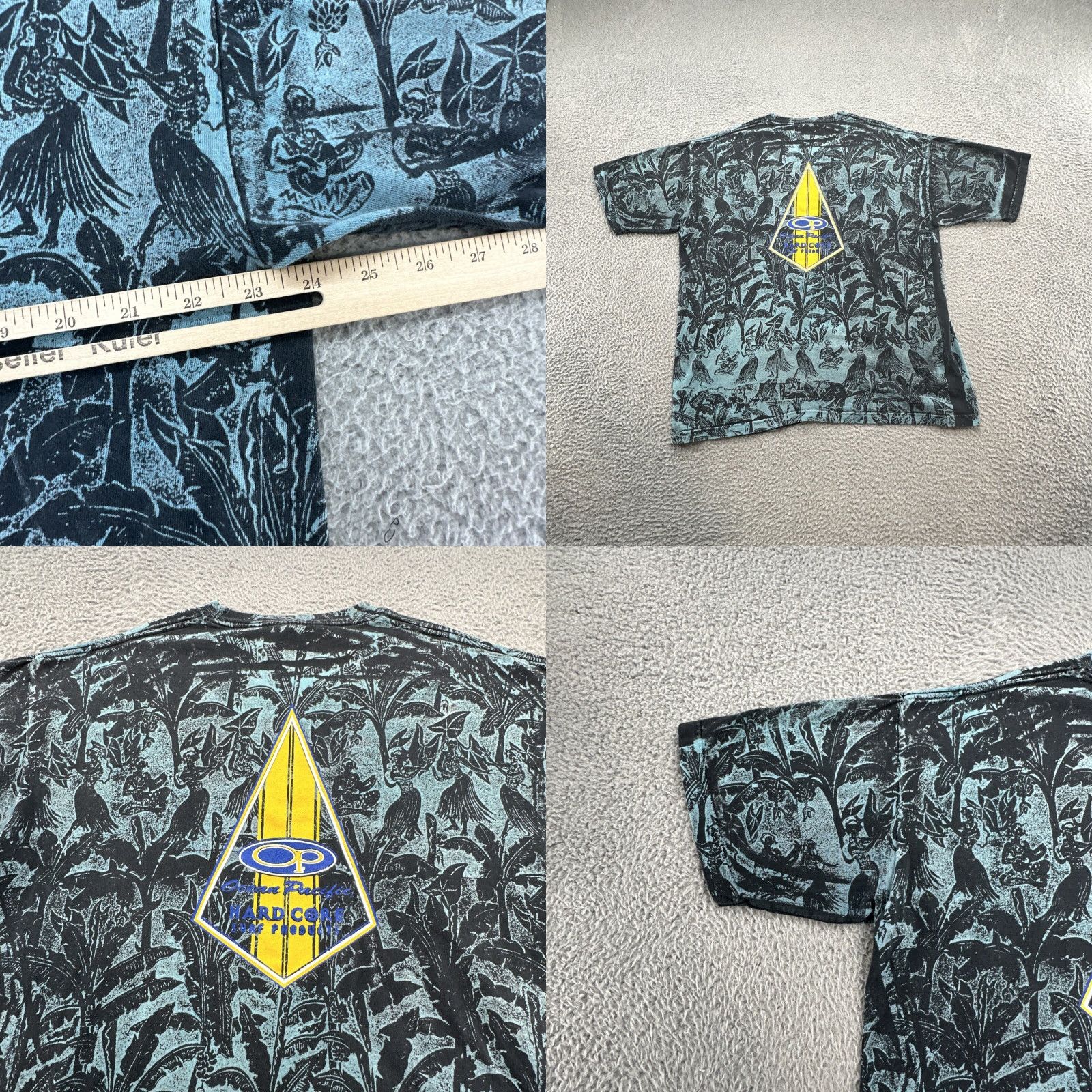 Ocean Pacific VTG Ocean Pacific Mens T-Shirt 90s AOP Hola Girls Guitar Single Stitch Blue XL Size US XL / EU 56 / 4 - 9 Thumbnail