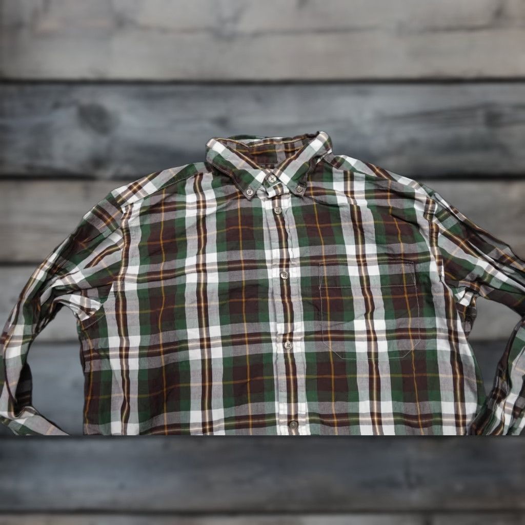 Filson Filson Button-Up Shirt Men M Plaid Flannel Brown Cotton Outdoor Leather Logo Size US M / EU 48-50 / 2 - 1 Thumbnail