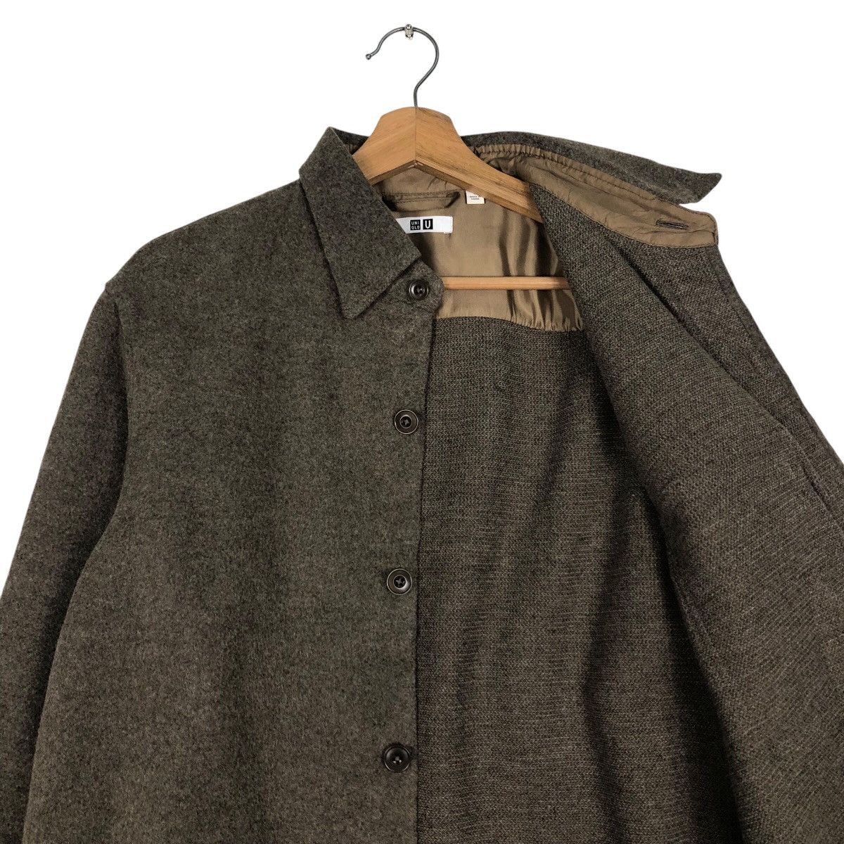 Uniqlo 📌Vintage Wool Shirt Jacket Button Uniqlo Size US S / EU 44-46 / 1 - 13 Thumbnail