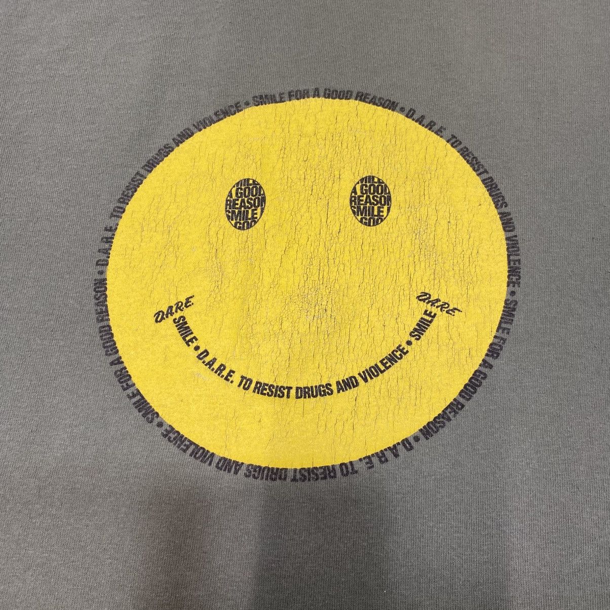 D.A.R.E × Vintage Vintage Dare Smiley Face Green Tshirt Size US XL / EU 56 / 4 - 10 Thumbnail