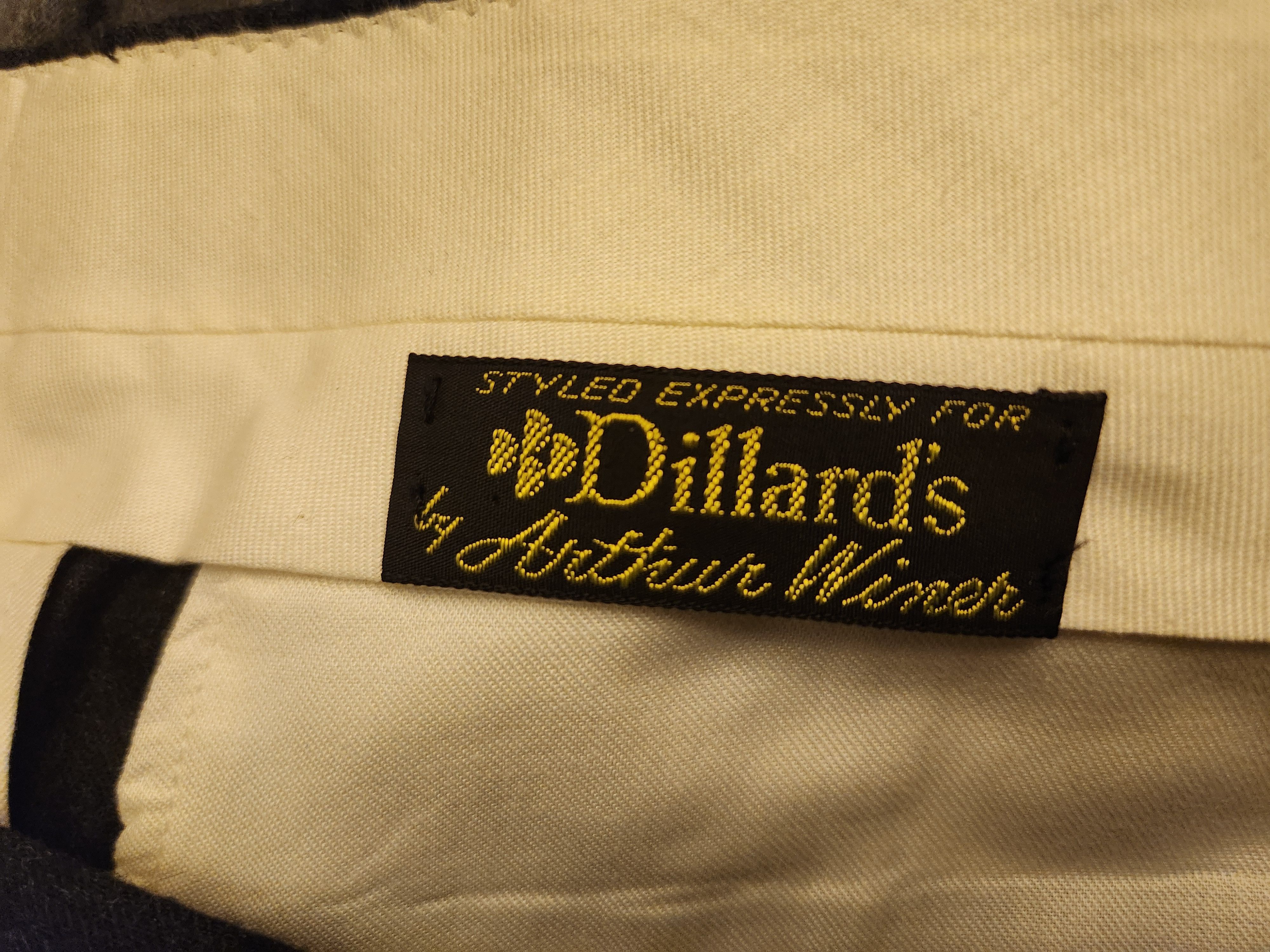 Dillard's × Vintage Vintage 60's Dillard's Arthur Winer Mod Flat Front Pants Size US 36 / EU 52 - 4 Thumbnail