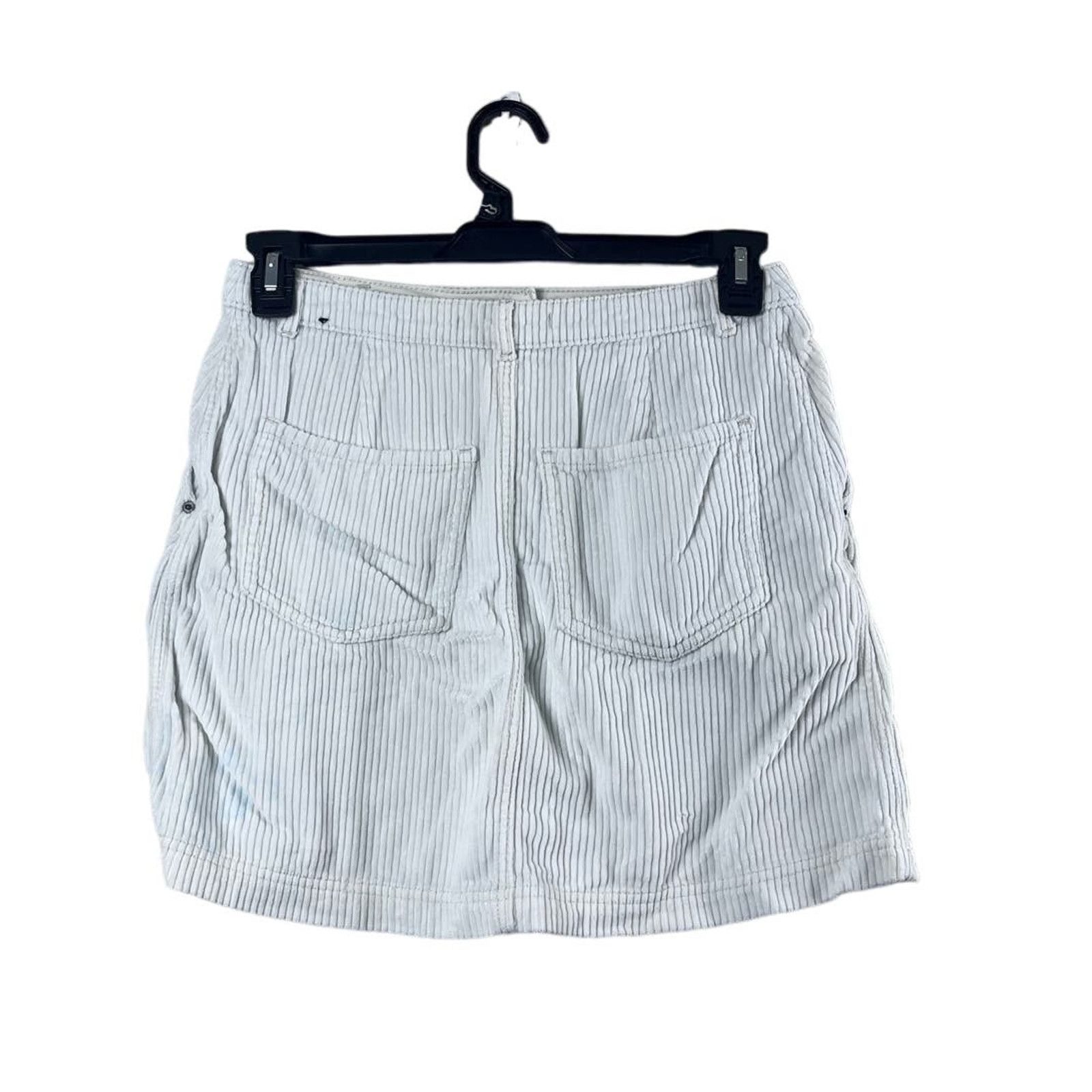 Abercrombie & Fitch Vintage White Corduroy Abercrombie and Fitch Skirt M Size 32" / US 10 / IT 46 - 2 Thumbnail