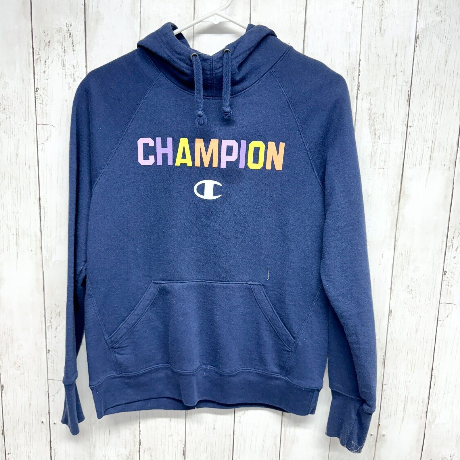 Champion Champion Hoodie Small Blue Open Pocket Cotton Logo Casual Size S / US 4 / IT 40 - 1 Thumbnail