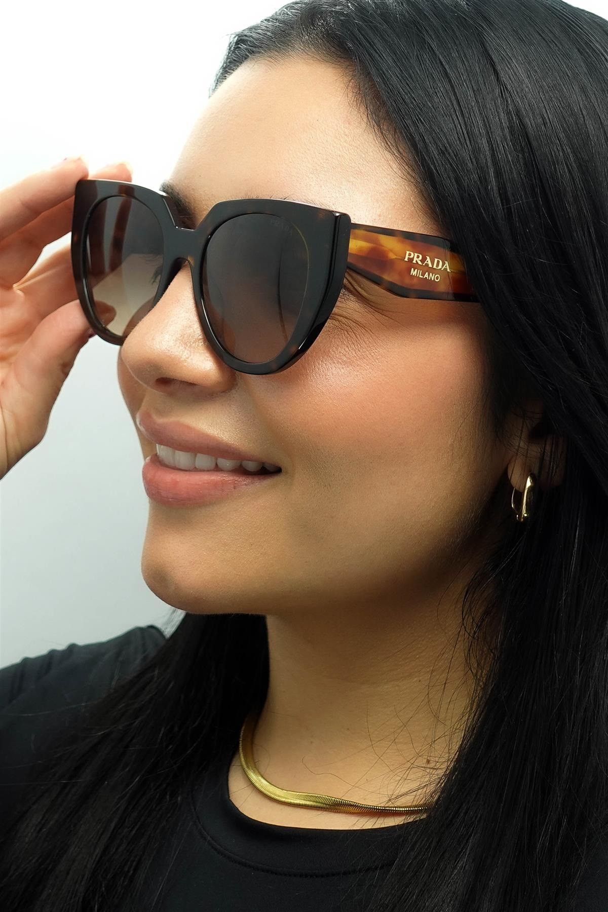 Prada Prada Women Sunglasses Cat Eye PR14WS 2AU6S1 BRAND NEW Size ONE SIZE - 11 Thumbnail