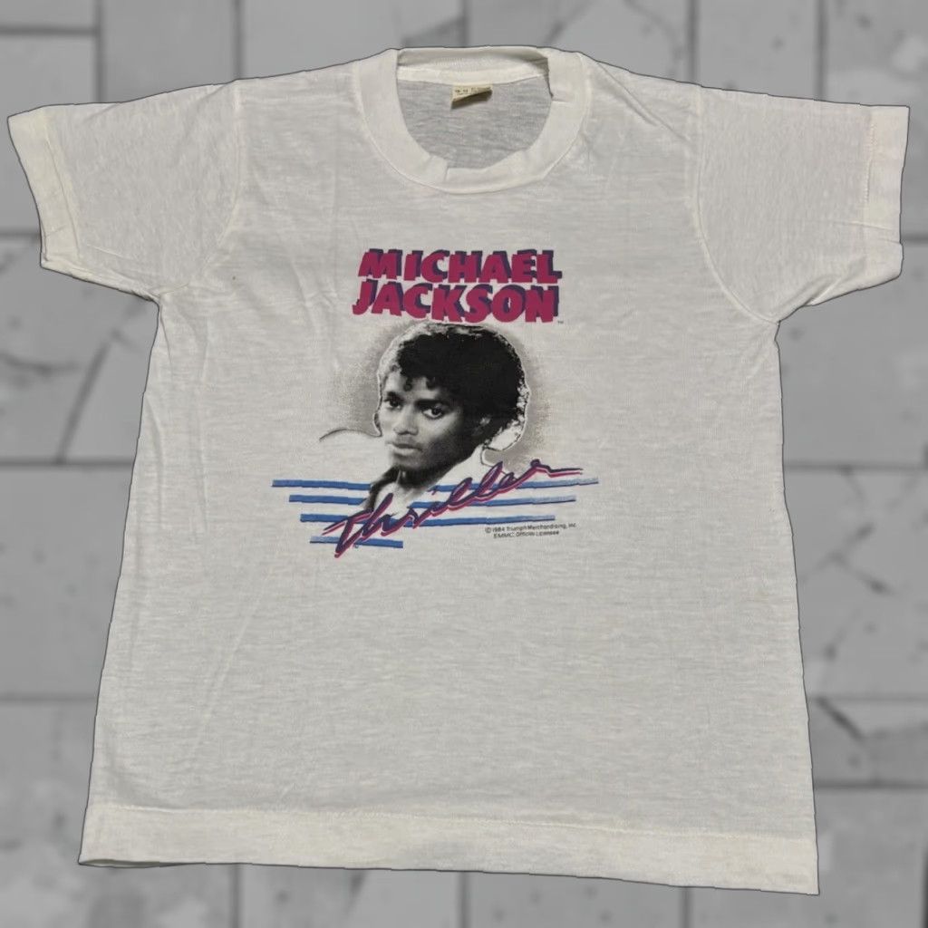 Vintage VINTAGE 1980s Michael Jackson Thriller T Shirt Kids Medium