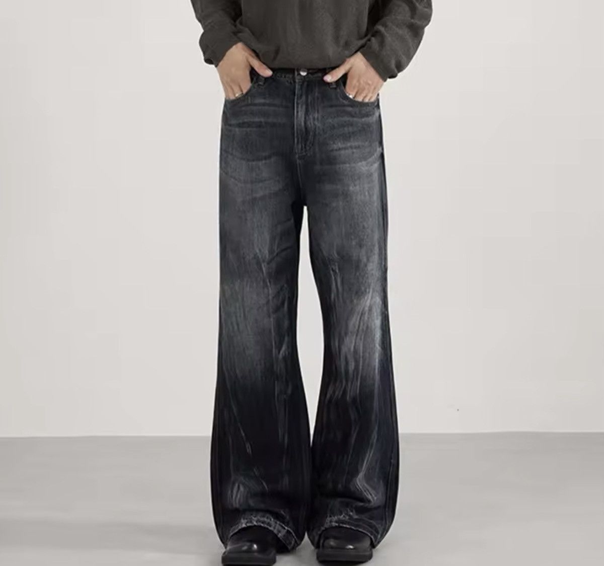 Japanese Brand Distressed Grunge Oversized Skate Pants Size US 27 - 2 Thumbnail