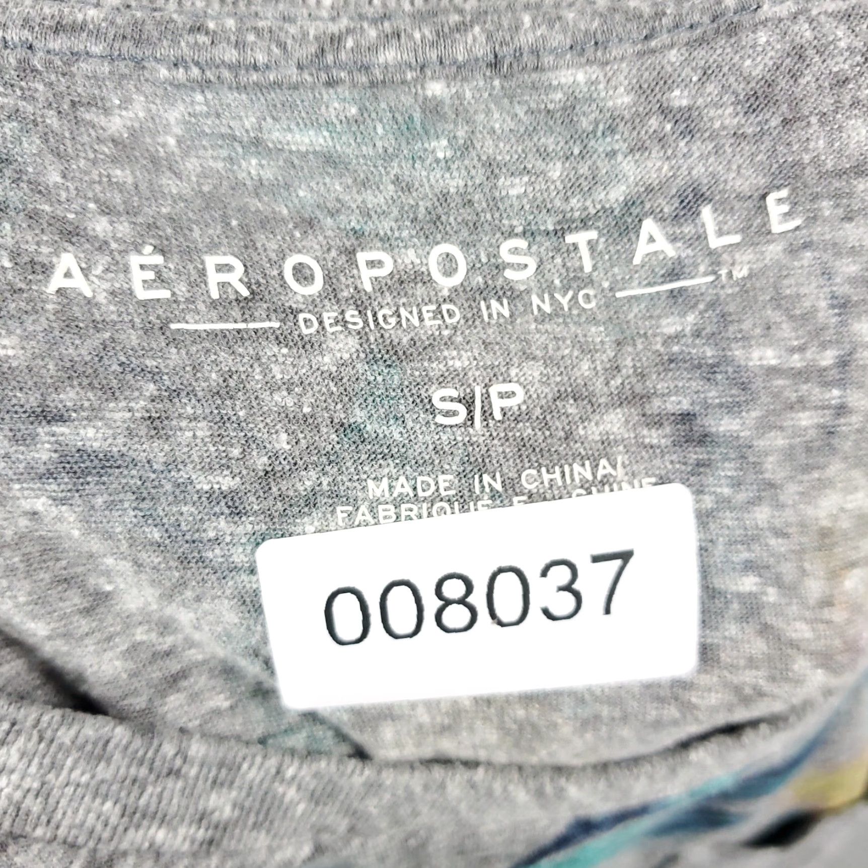 Aeropostale Aeropostale Gray Floral Regular Fit Short Sleeve T-Shirt Adult Small Size US S / EU 44-46 / 1 - 7 Thumbnail