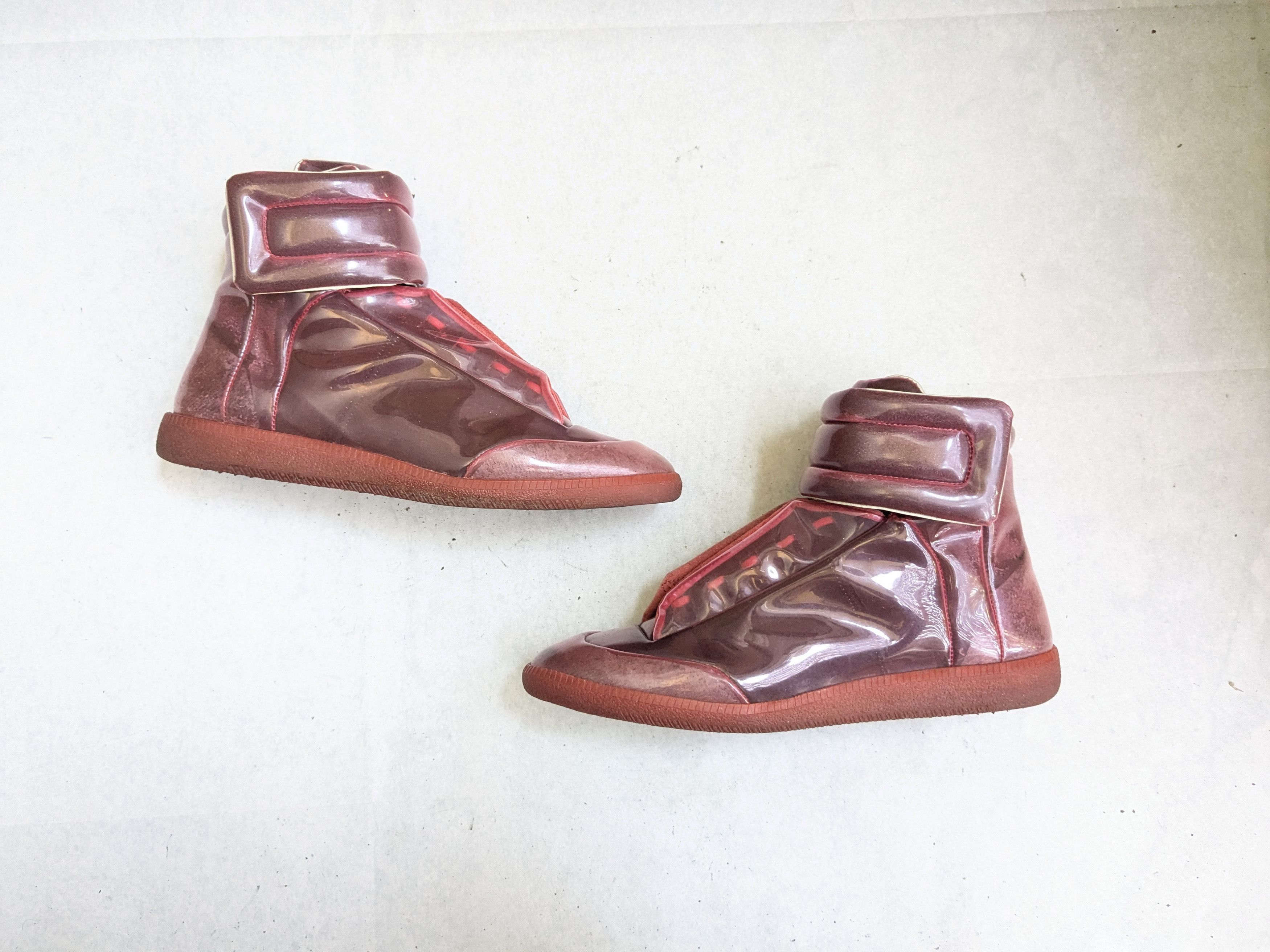 Maison Margiela Maison Margiela Future Sneakers Red PVC 9 42 High Tops Size US 9 / EU 42 - 1 Thumbnail