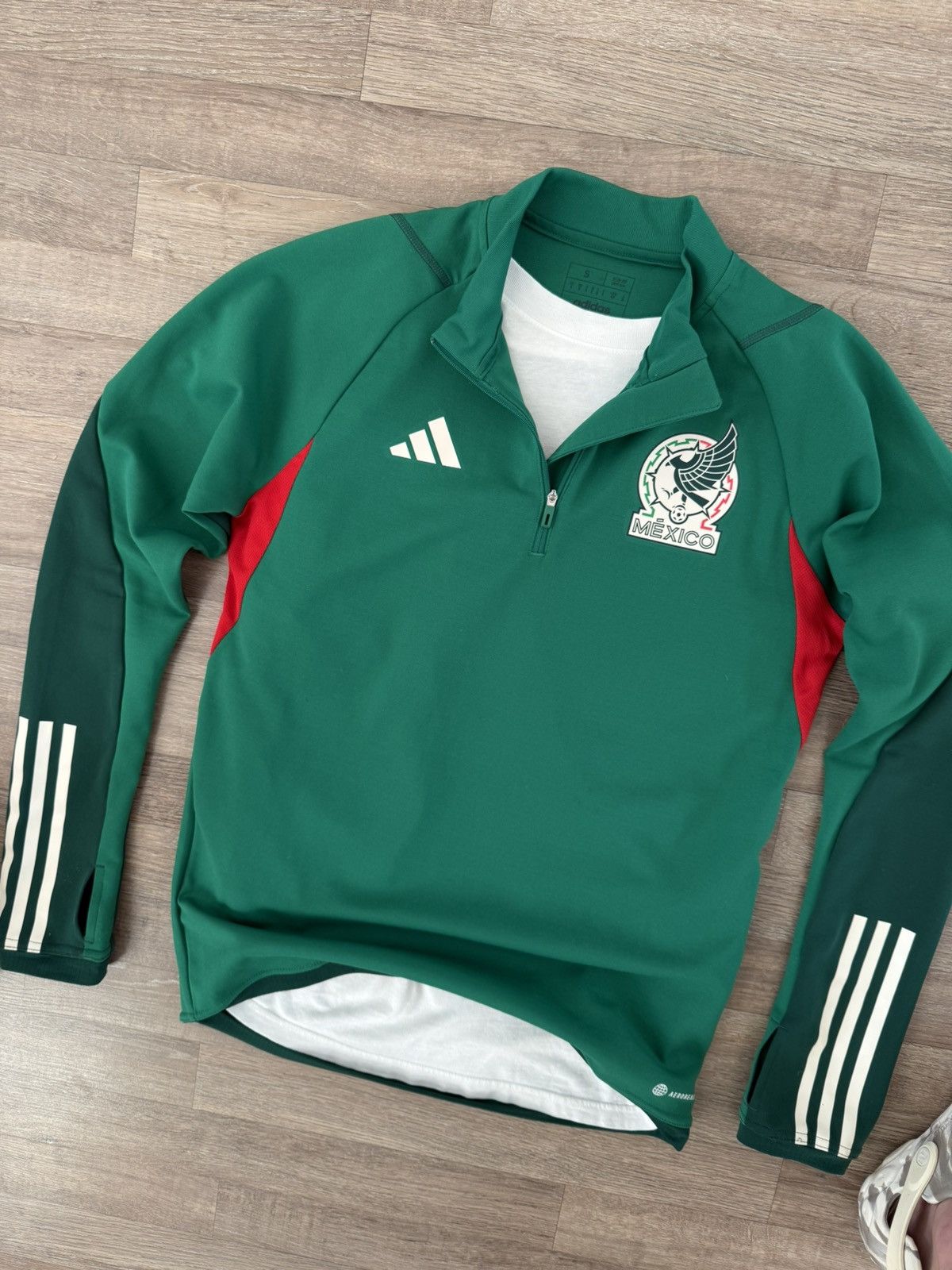 Vintage Adidas Y2K Mexico National Track Soccer Blokecore Jacket Size US S / EU 44-46 / 1 - 11 Thumbnail