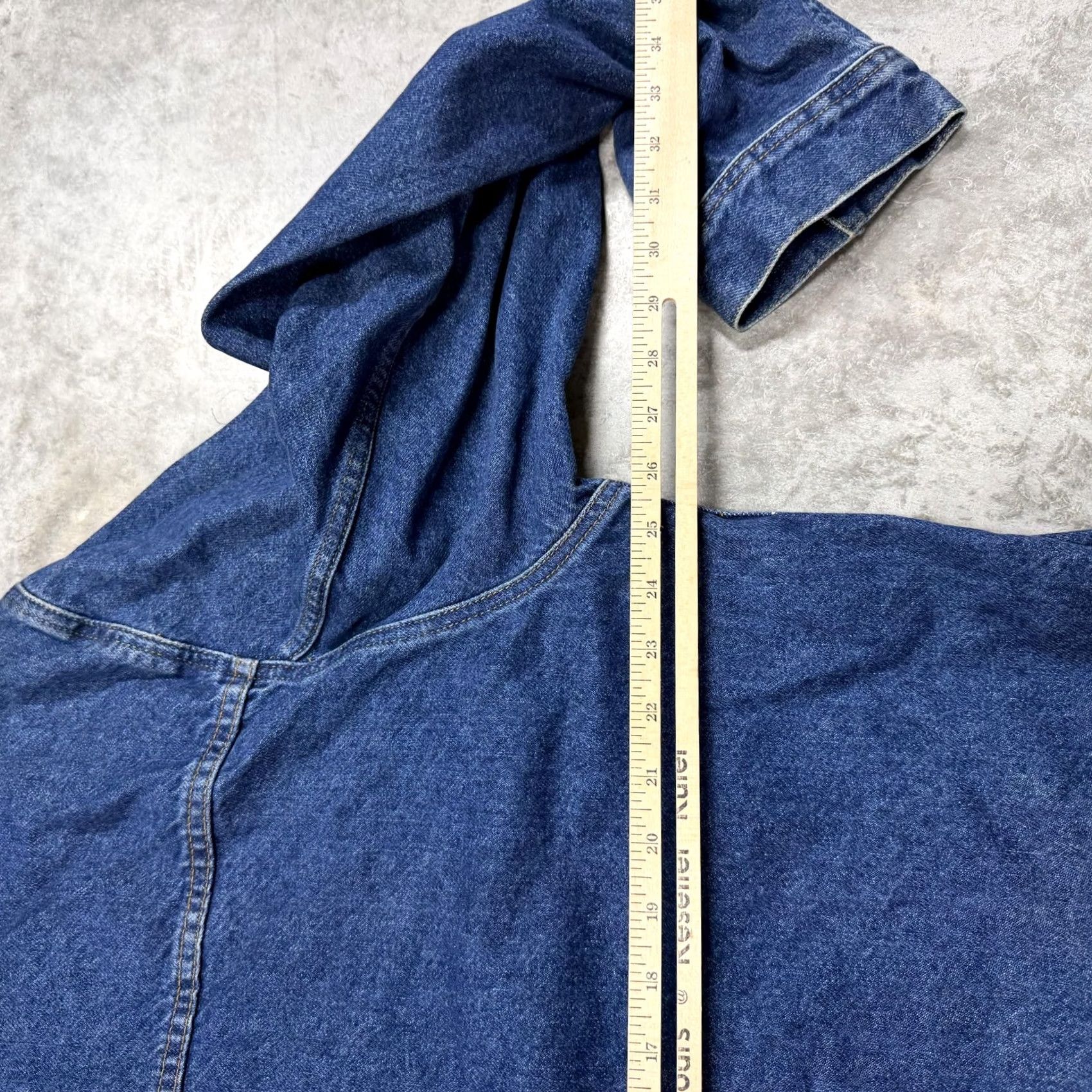 Faded Glory Faded Glory Coat Mens L Blue Denim Corduroy Collar Chore Workwear Jacket Size US L / EU 52-54 / 3 - 6 Thumbnail