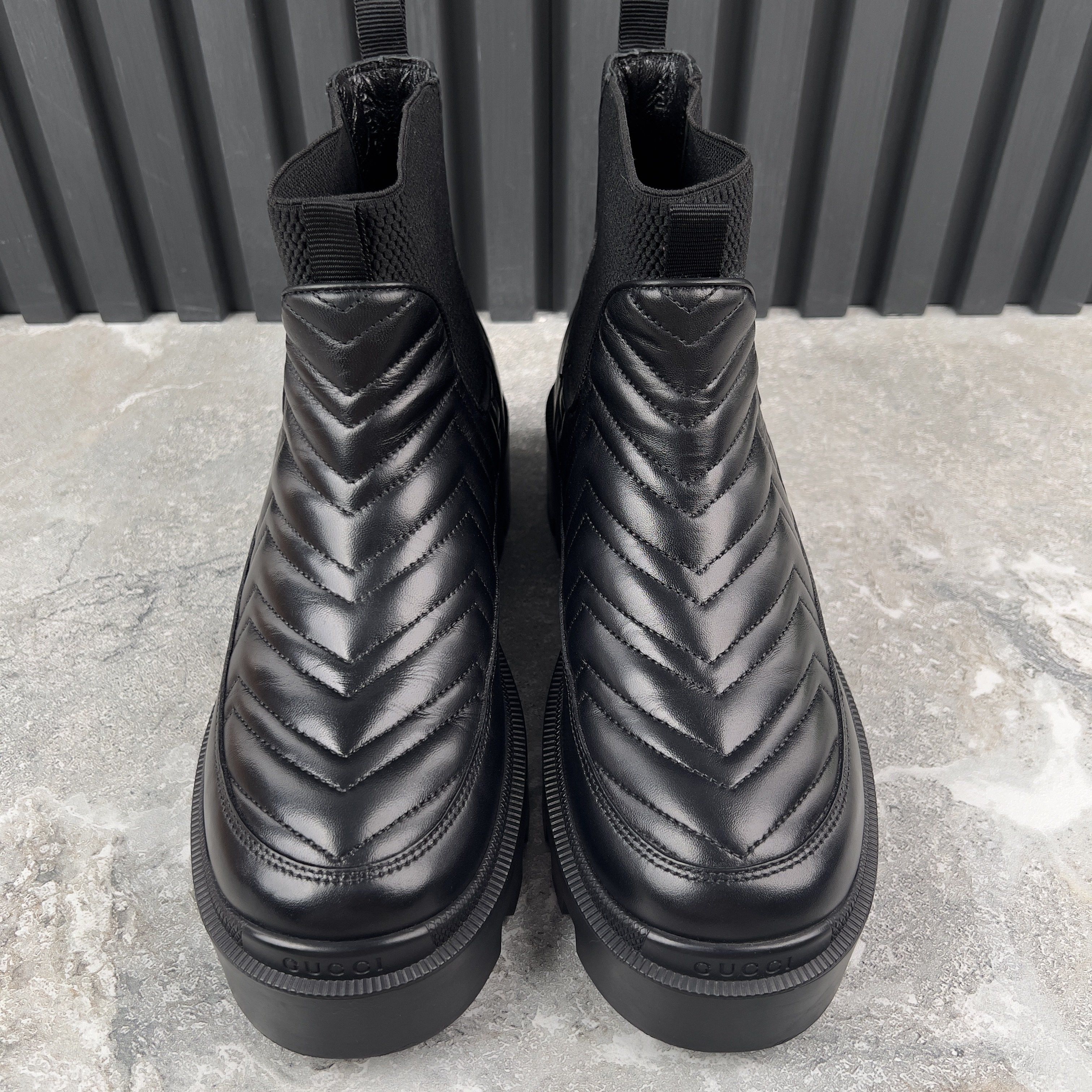 Gucci GG Matelasse Chelsea Boots Booties Leather Size US 9 / IT 39 - 4 Thumbnail