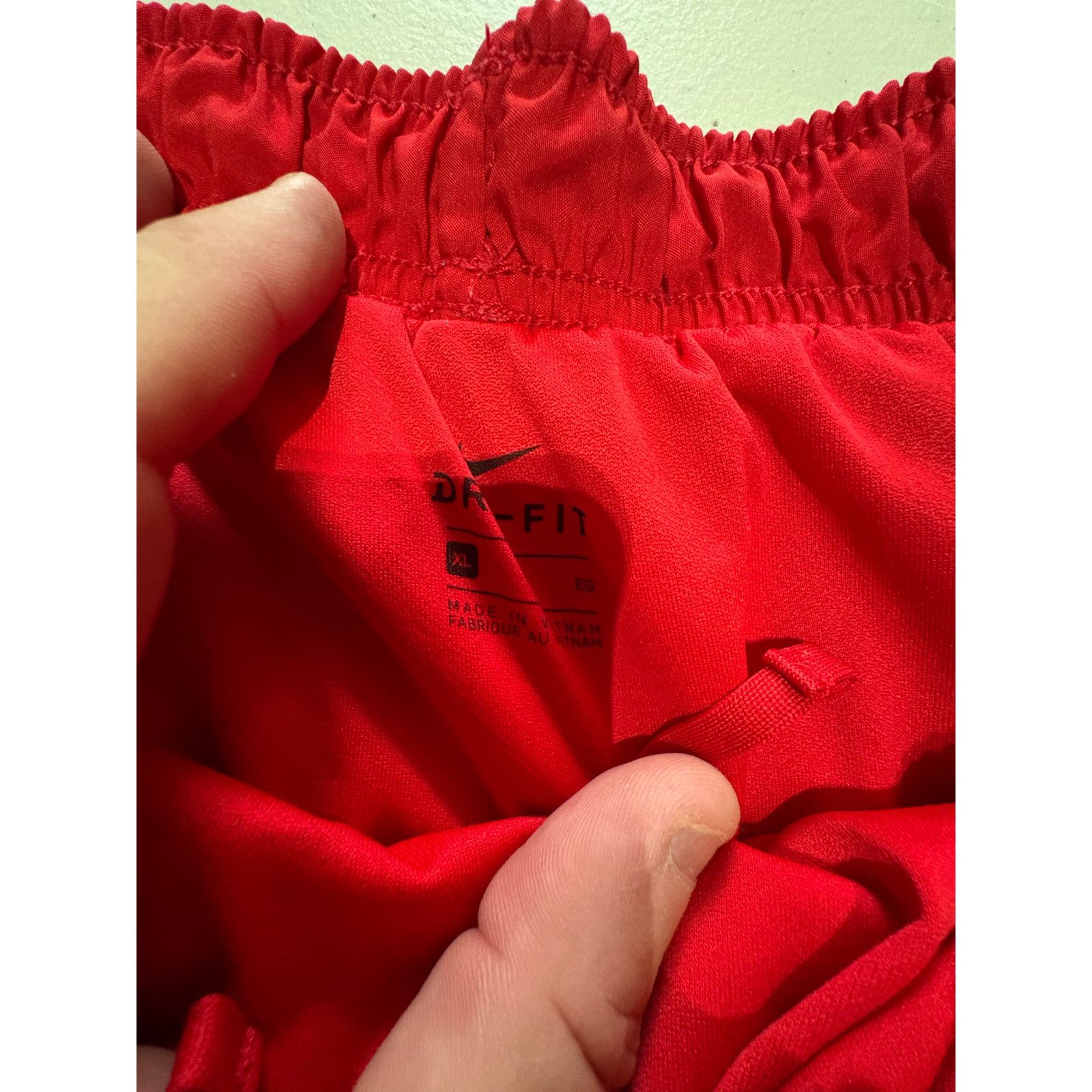 Nike Nike Dri Fit Red Athletic Running Shorts Womens XL Size 34" / US 12 / IT 48 - 4 Thumbnail