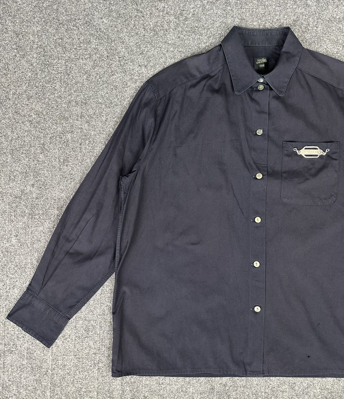 Jean Paul Gaultier Jean Paul Gaultier - Femme Button Up - Chest Pocket Emblem Size S / US 4 / IT 40 - 3 Thumbnail