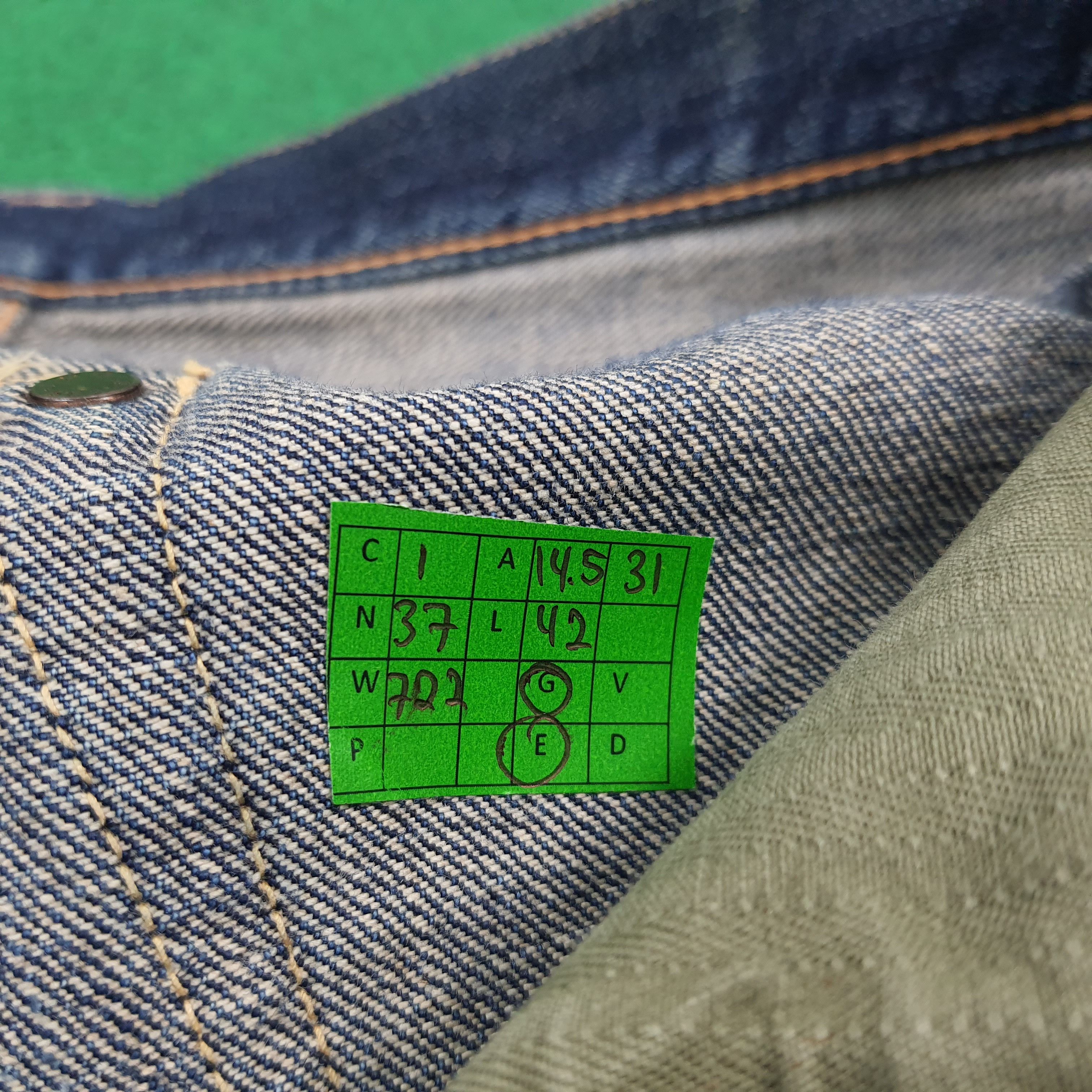 The Real McCoy's Vintage Joe McCoy 901 Selvedge Denim Repro Jeans E1N37 Size US 29 - 10 Thumbnail