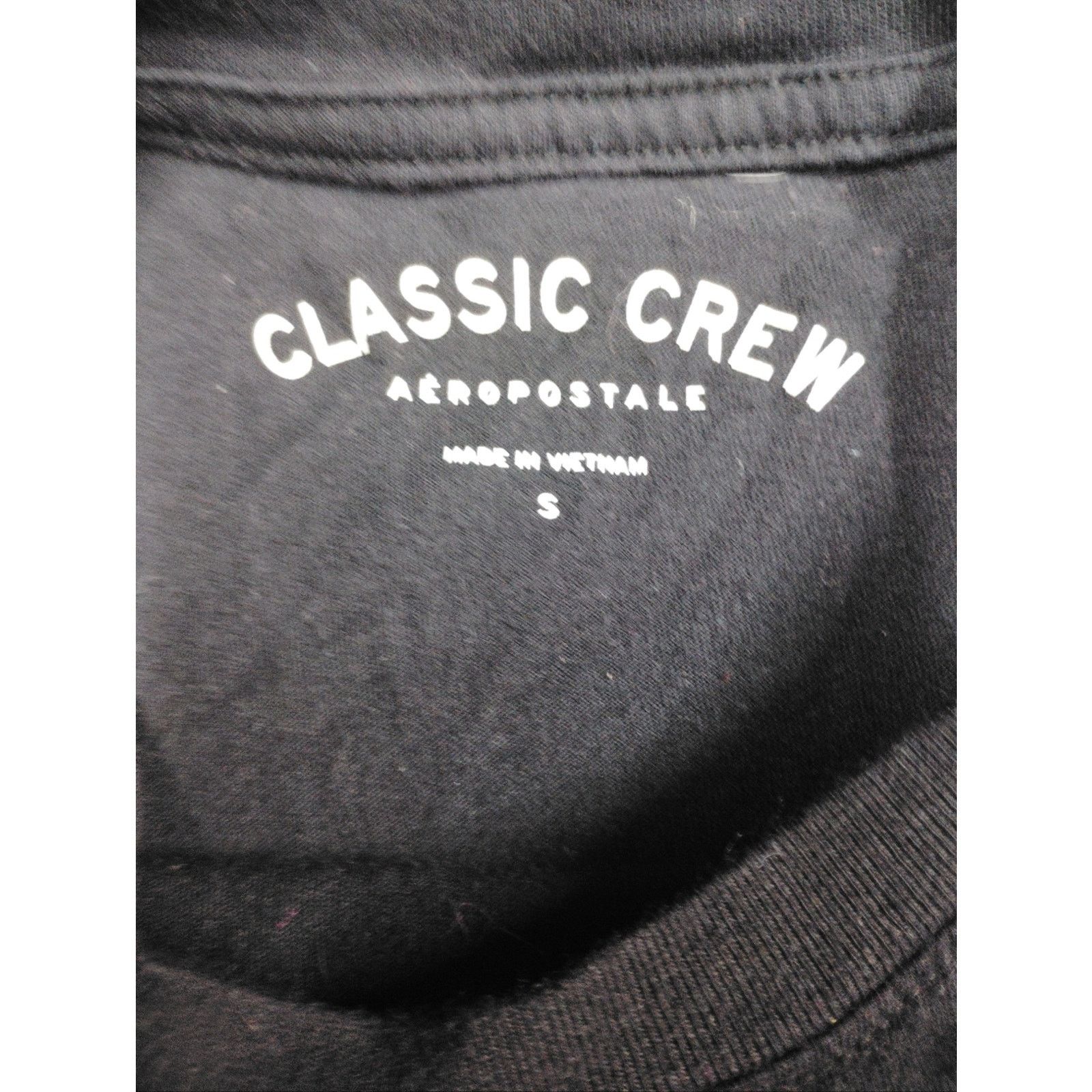 Aeropostale Aeropostale Original Brand USA Black Tee Pink Glitter Script Size S / US 4 / IT 40 - 3 Thumbnail