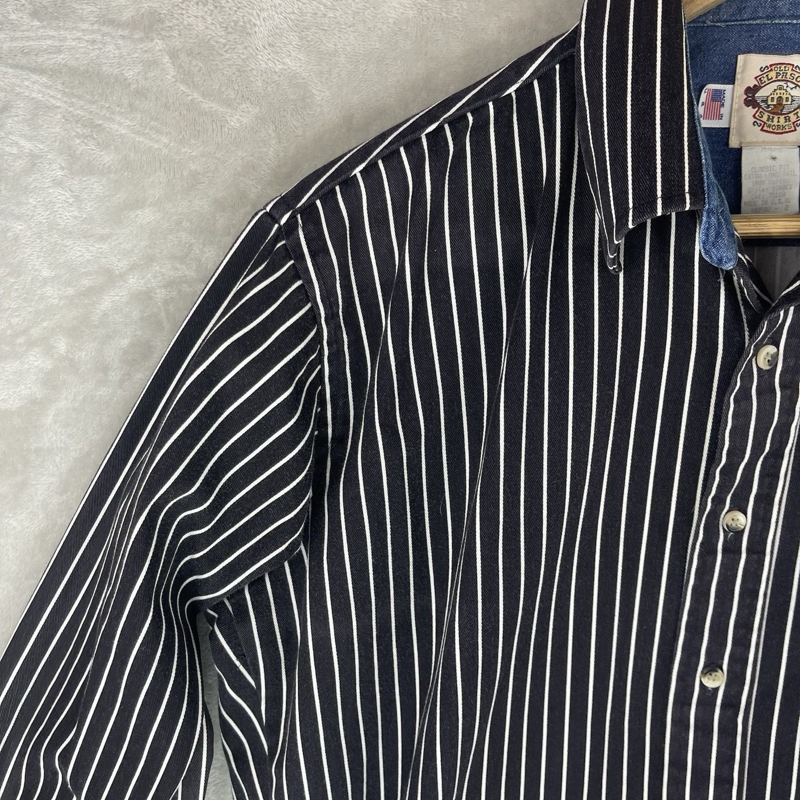 Other Old El Paso Vintage Western Shirt Med Pinstripe Denim USA Size US M / EU 48-50 / 2 - 5 Thumbnail