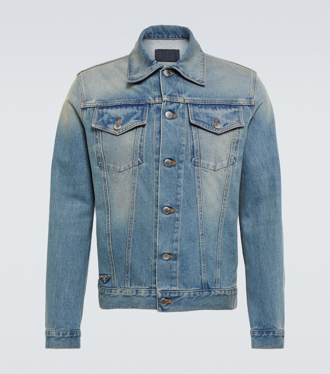 Prada Denim jacket with Prada patch Size US XS / EU 42 / 0 - 1 Thumbnail