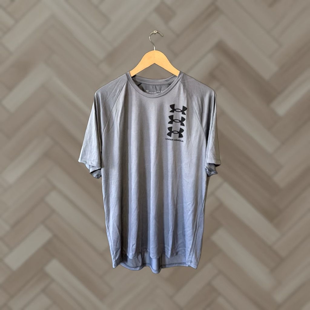 Under Armour Under Armour Mens Gray Short Sleeve T-Shirt Athletic Size Large Size US L / EU 52-54 / 3 - 1 Thumbnail