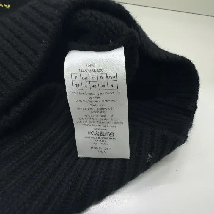 Dior Dior Black Scorpion Design Cashmere Sweater 0079-2507 Size S / US 4 / IT 40 - 4 Thumbnail