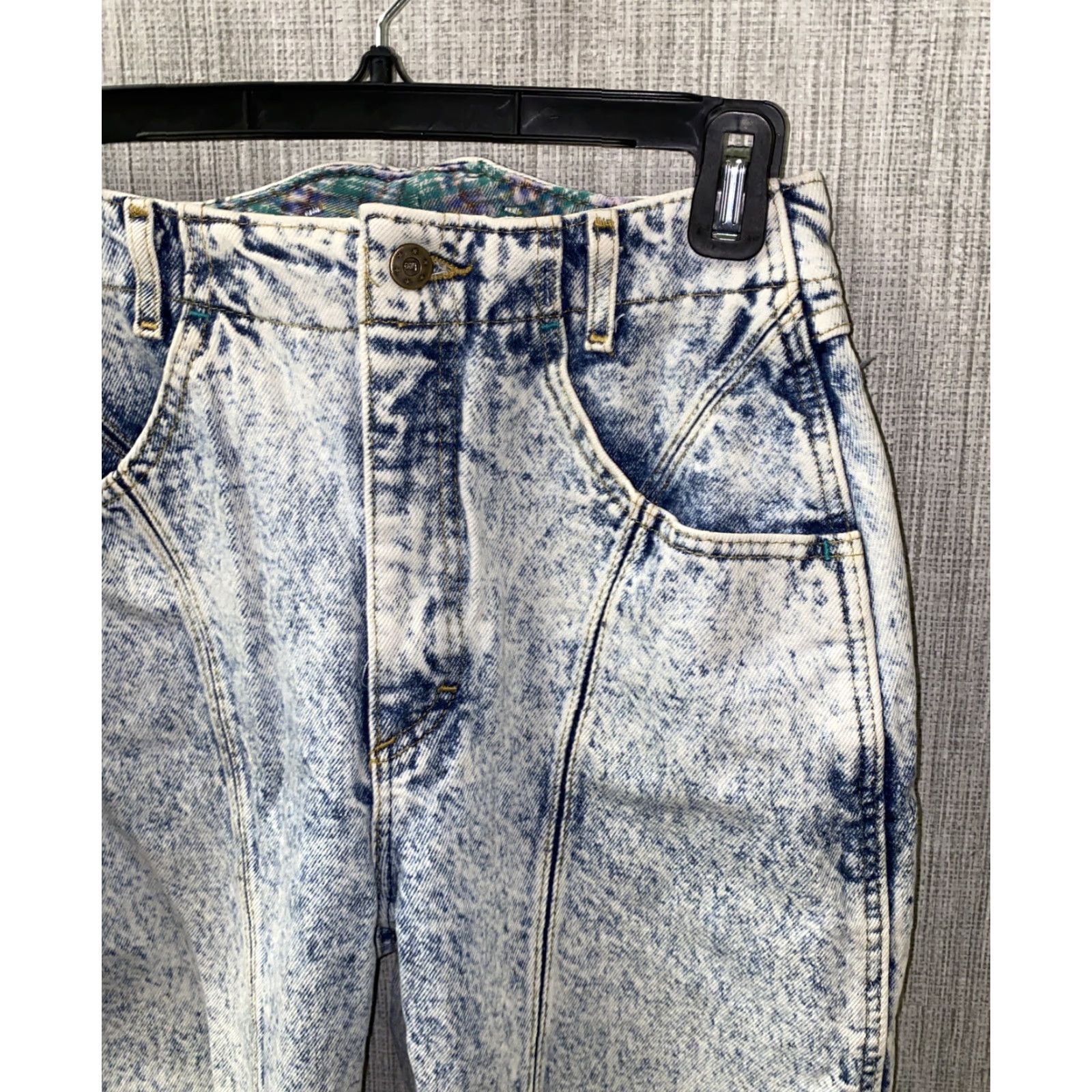 Lee Lee Womens Light Wash Zip Fly Denim Jeans Size 9M USA Made - Regular, 26 in x 29 in, Blue, Cotton, Denim, Jeans, Women, Zip Fly, Light Wash Size 26" / US 2 / IT 38 - 2 Thumbnail