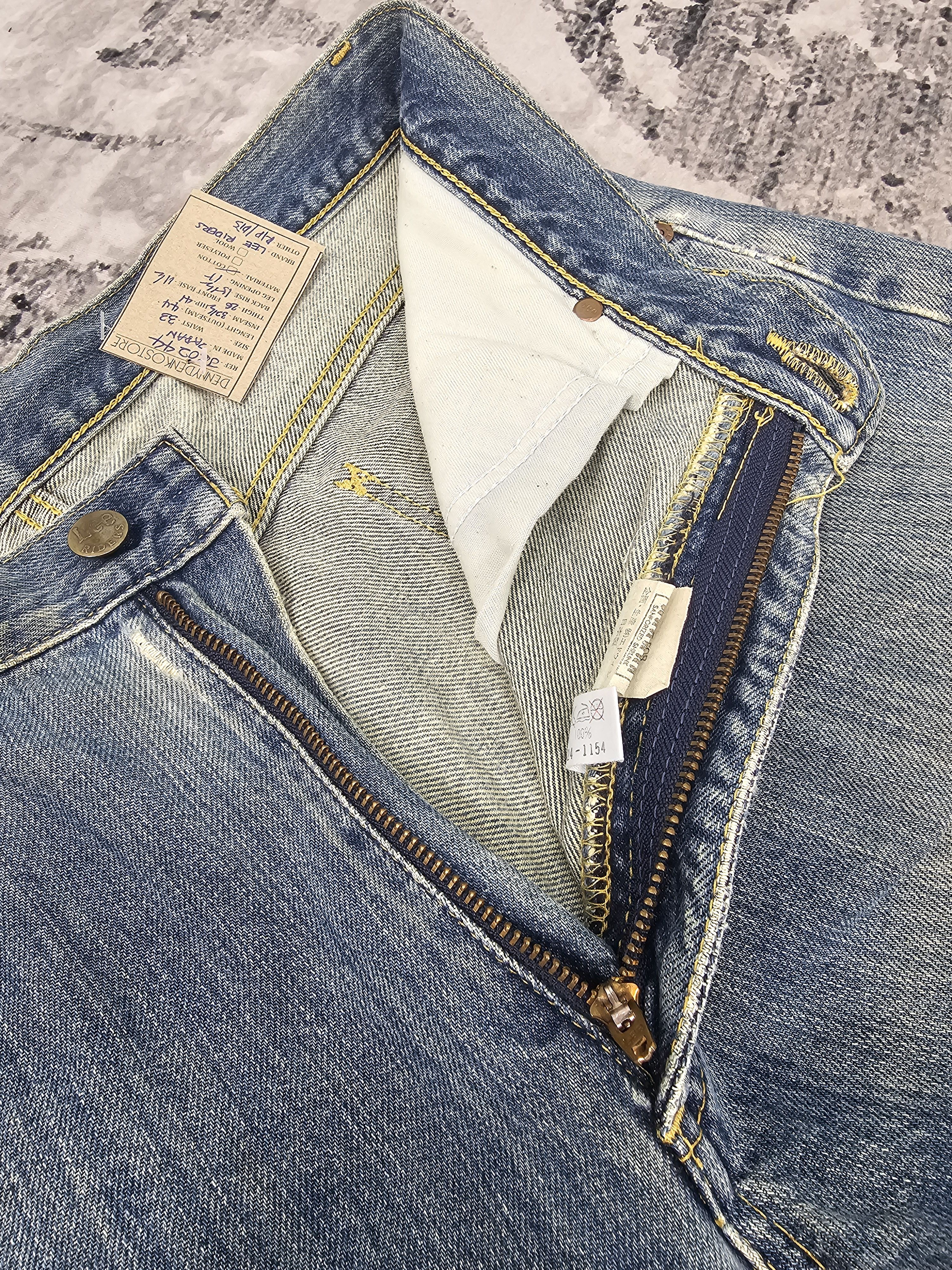 Lee Vintage LEE RIDERS Ripped Workwear Jeans JB0244 Size 33x32.5 Size US 33 - 13 Thumbnail