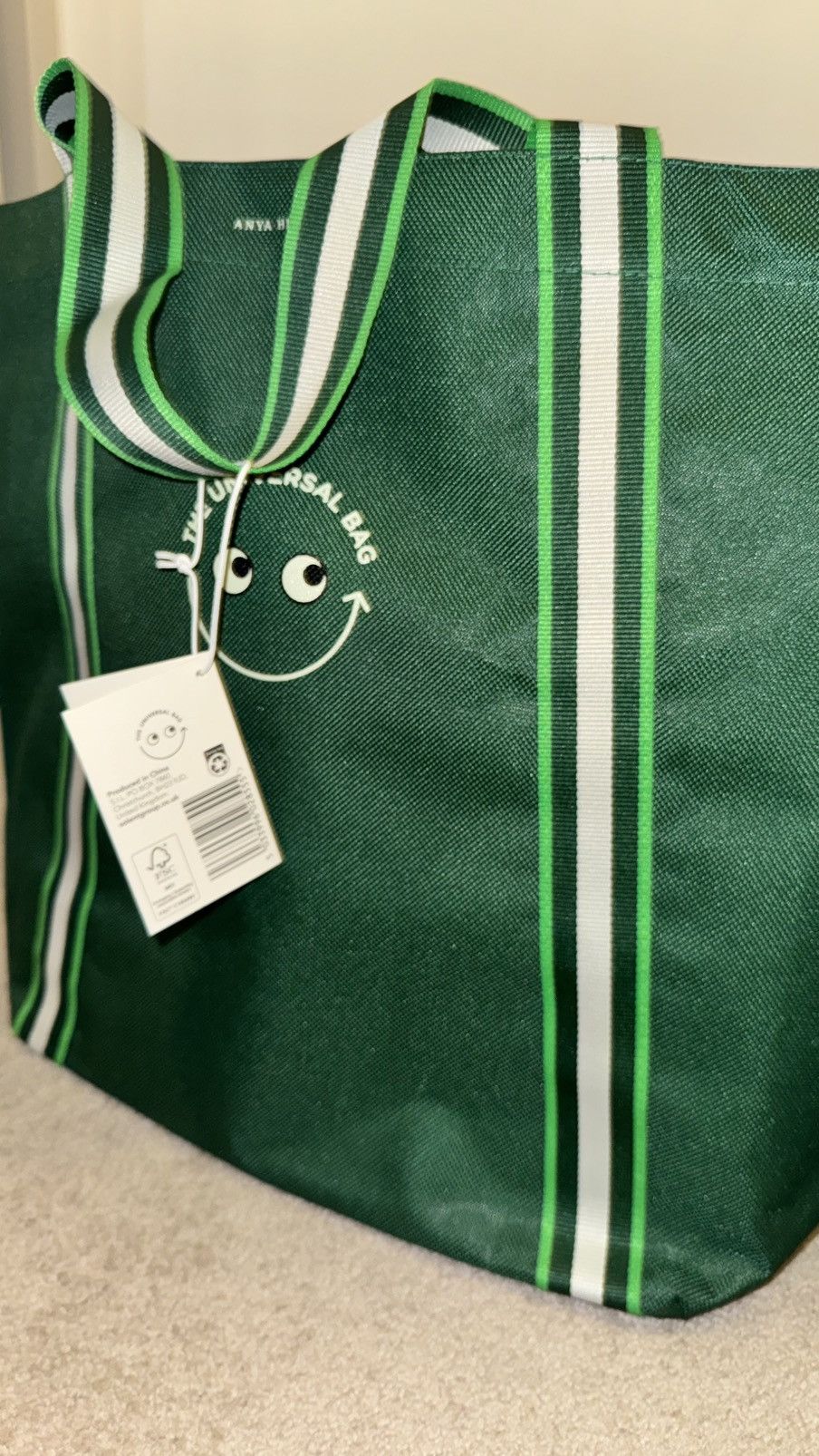Anya Hindmarch *NEW* Anya Hindmarch - THE UNIVERSAL BAG - Green Tote Size ONE SIZE - 2 Thumbnail