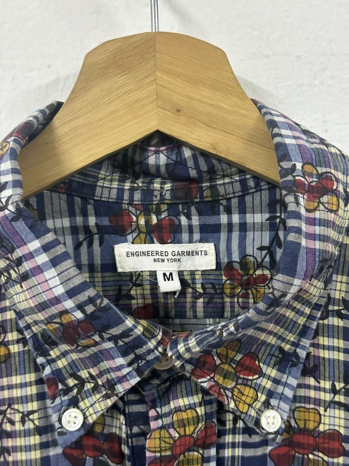 Engineered Garments SS17 Engineered Garments Floral Half Button Shirt Size US M / EU 48-50 / 2 - 6 Thumbnail
