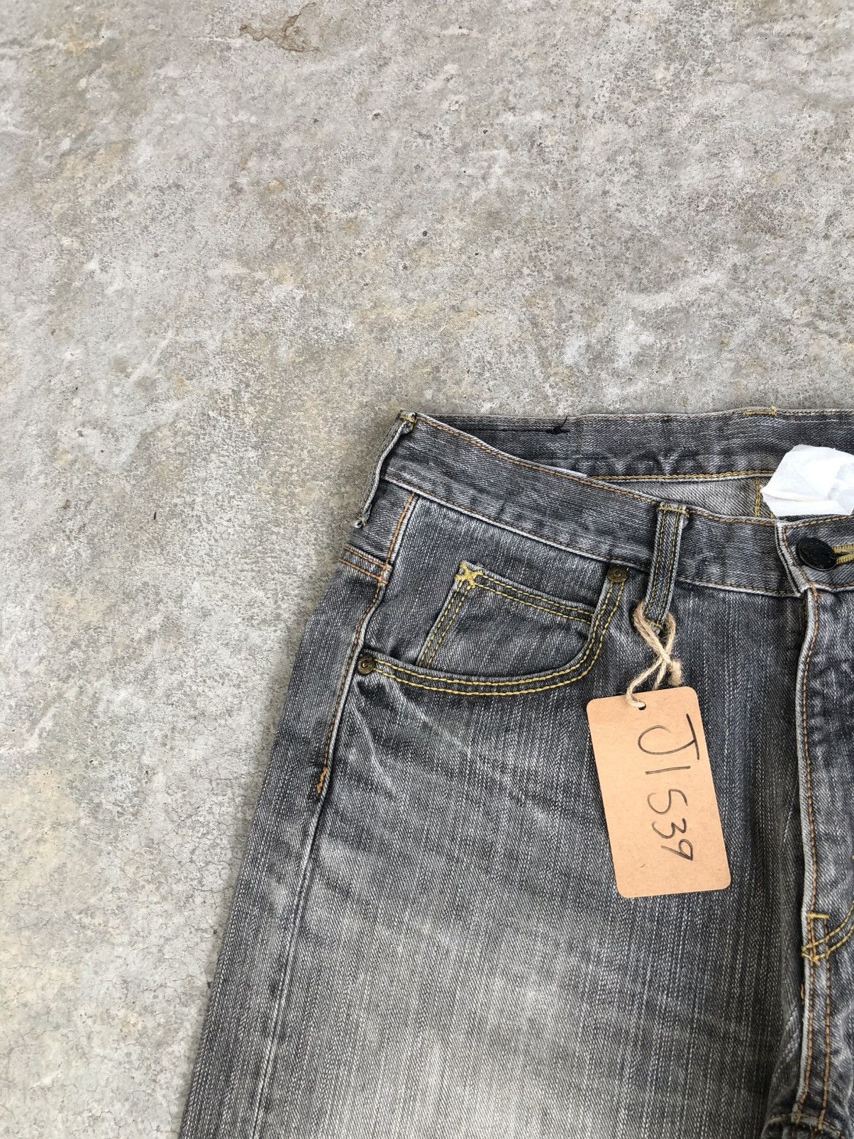 Kapital Japanese Lee Distressed Jeans Mudwash Size US 31 - 16 Thumbnail