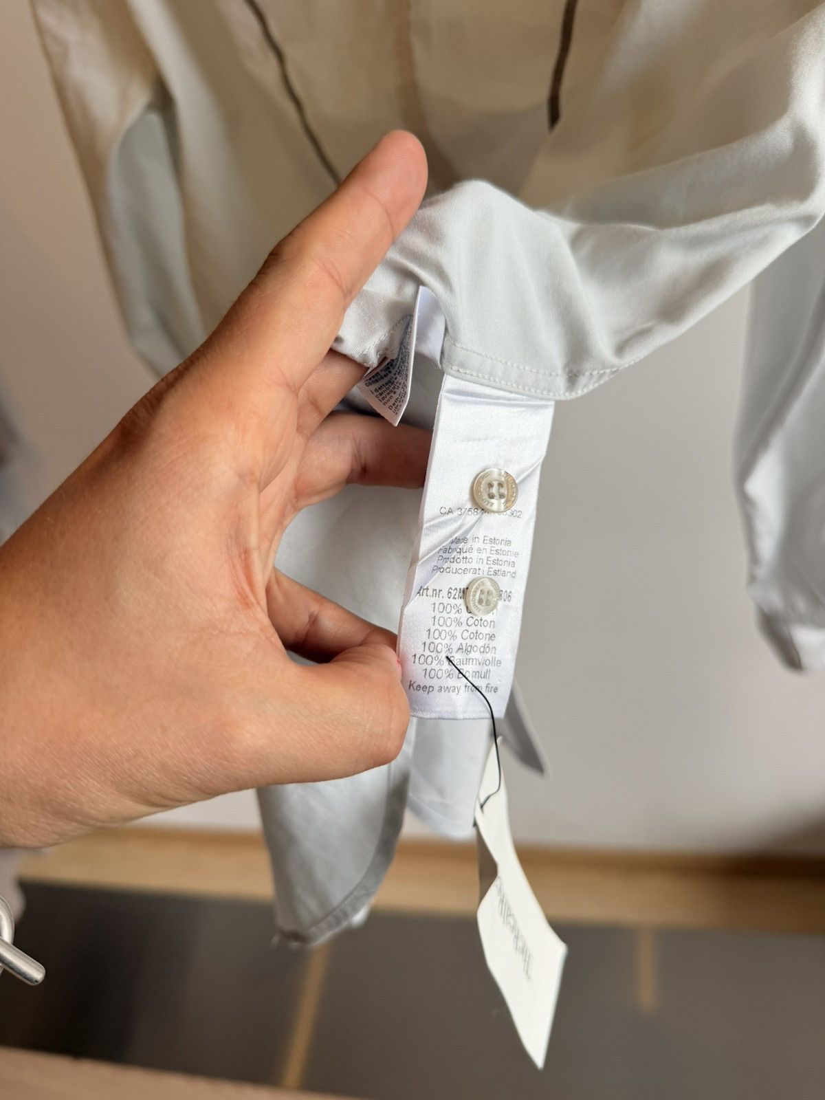 J.Lindeberg J.Lindeberg Light Grey Buttondown Shirt Size 50 Size US M / EU 48-50 / 2 - 17 Thumbnail