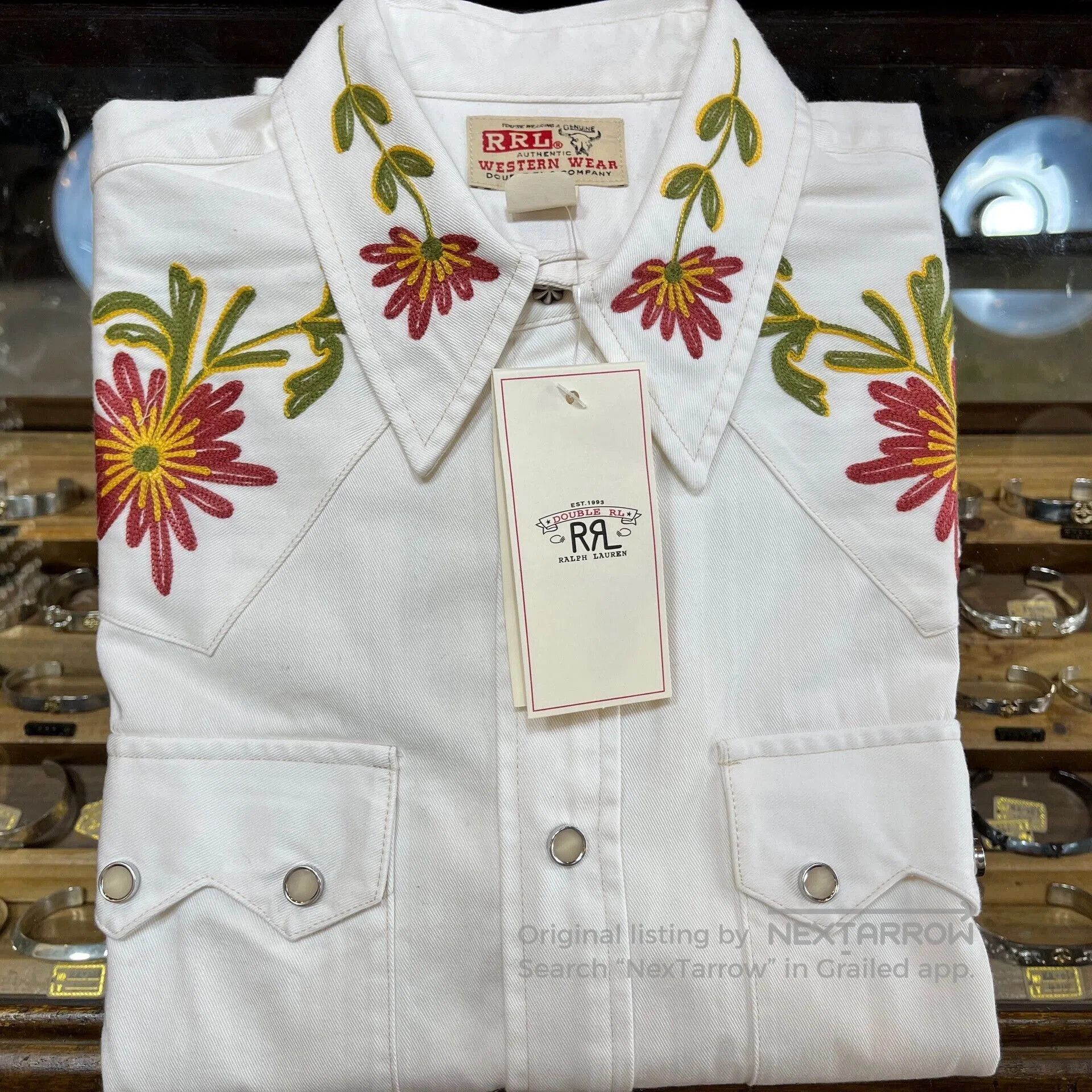 RRL Ralph Lauren Limited Edition Embroidered Shirt. Size US S / EU 44-46 / 1 - 3 Thumbnail