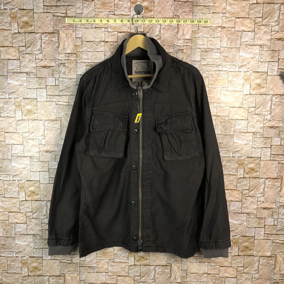 Japanese Brand Back Number Black Bombers Jacket #A839 Size US XL / EU 56 / 4 - 1 Thumbnail