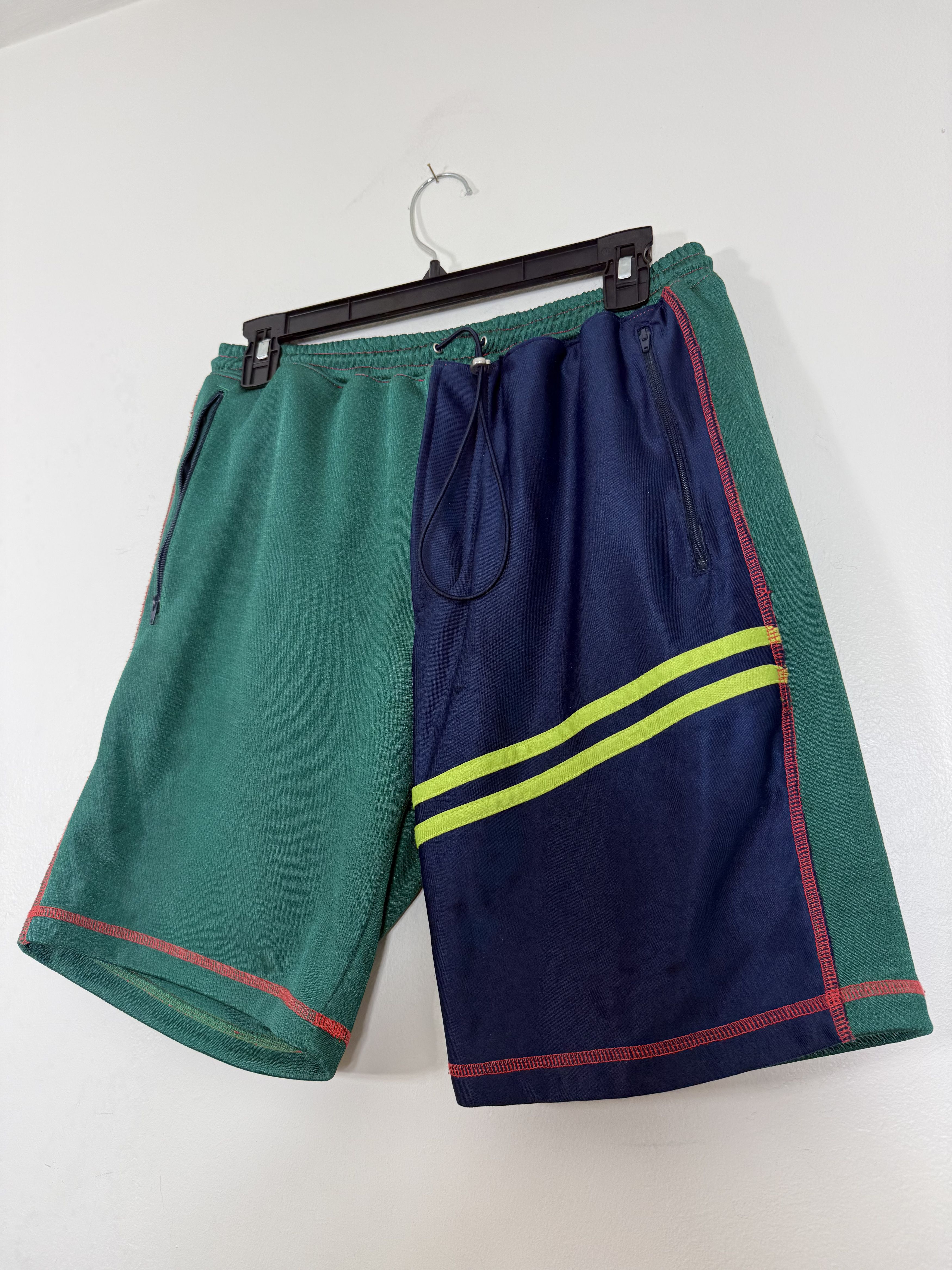 Ahluwalia Green Multicolor Basketball Shorts Size US 30 / EU 46 - 2 Thumbnail