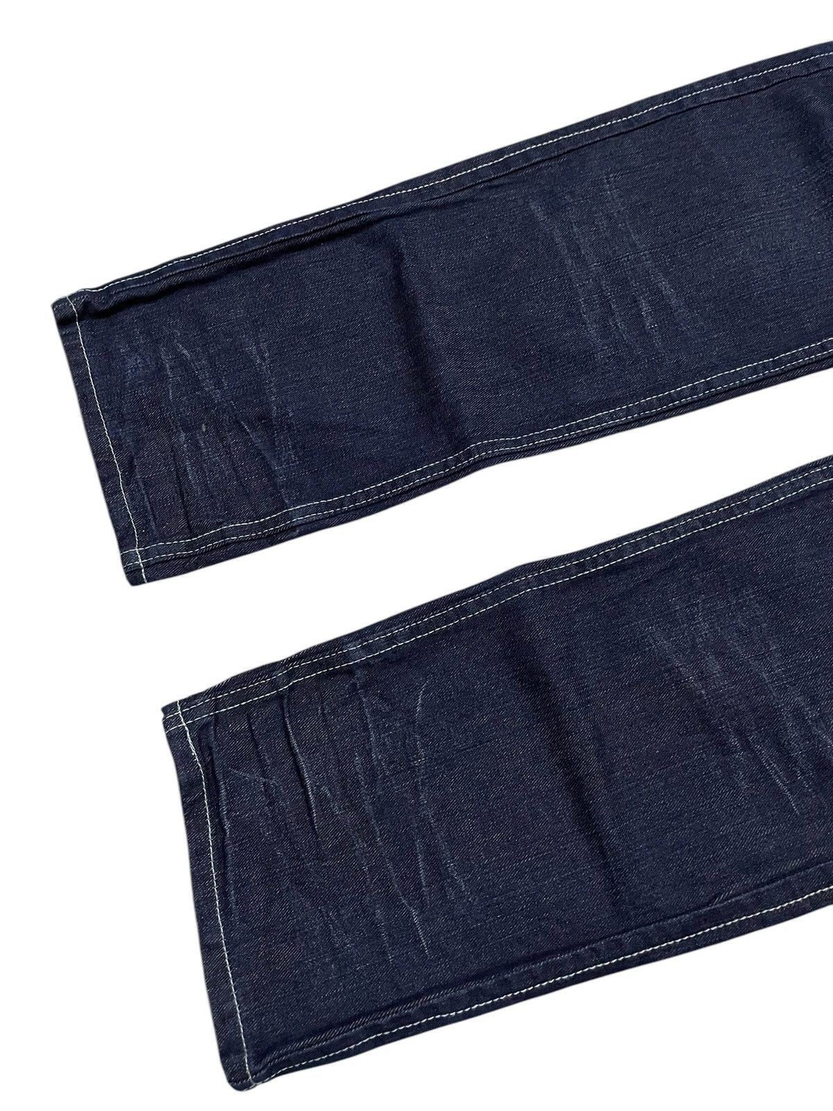GOSTAR DE FUGA × LOWBOX Lowbox Japan Indigo Wash Contrast Stitched Straight Jeans Size US 31 - 5 Thumbnail