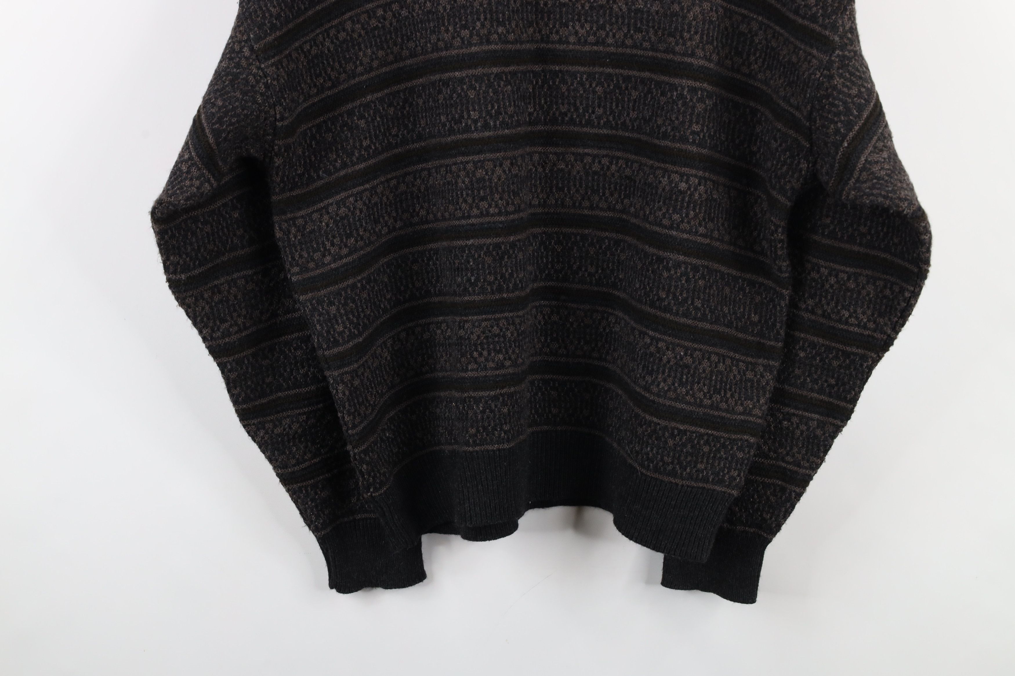 Vintage Vintage 90s Streetwear Striped Fair Isle Knit V-Neck Sweater Size US M / EU 48-50 / 2 - 8 Thumbnail