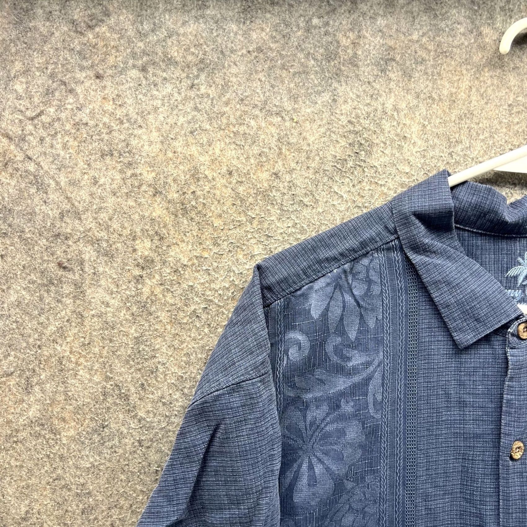 Tommy Bahama Tommy Bahama Shirt Mens 2XL Blue Floral Silk Hawaiian Short Sleeve Button Front Size US XXL / EU 58 / 5 - 7 Thumbnail